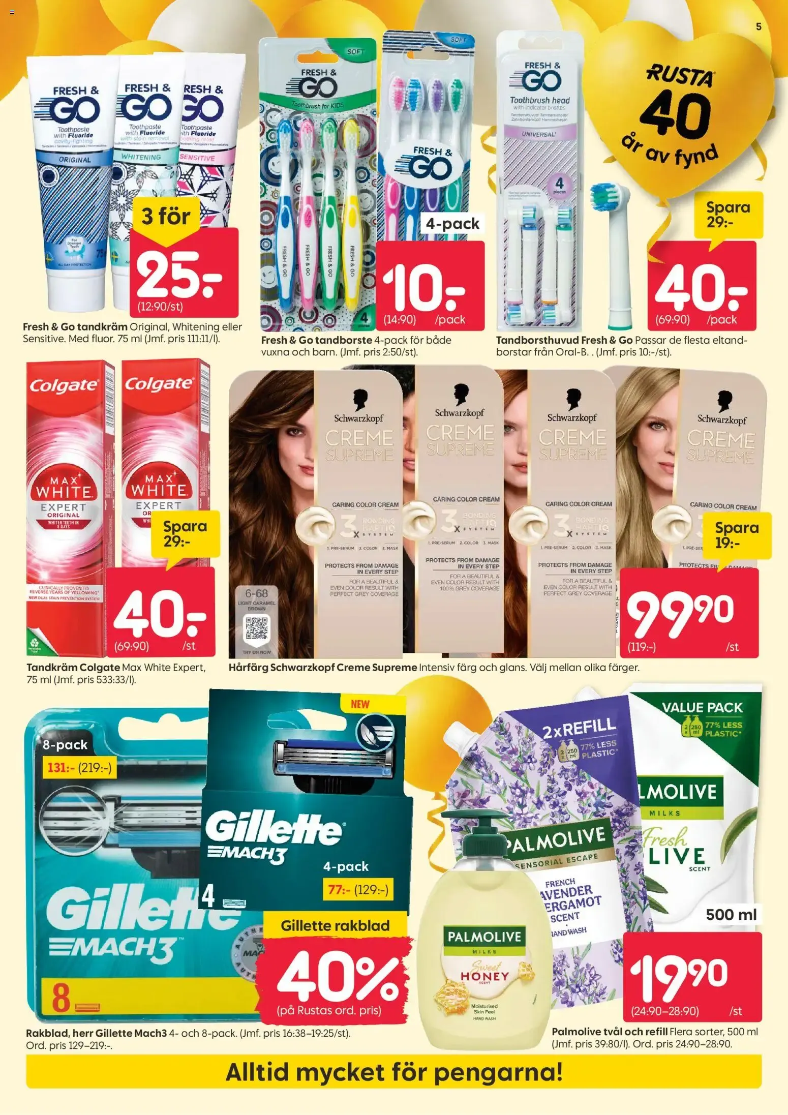 Rusta erbjudanden från 17/08/2026 - 23/08/2026 > Reklamblad nuvarande rabatter från 17 augusti till 23 augusti 2026 - Reklamblad sidor 5