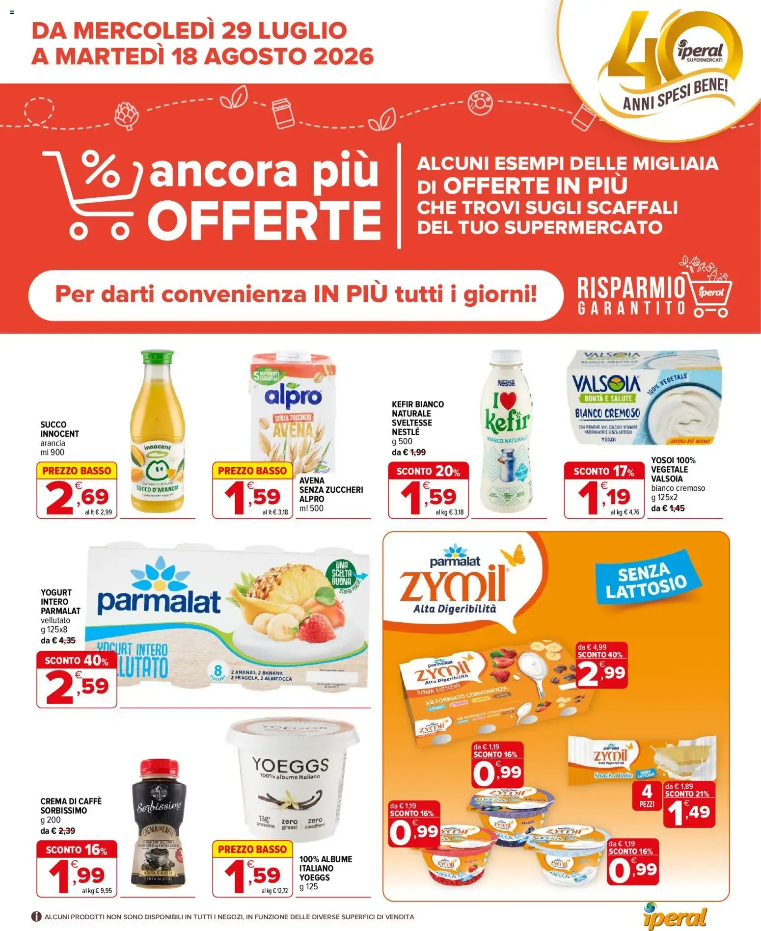 Nuovo Iperal volantino Ancora Più Offerte dal 29/07/2026 > offerte anteprima 🛍️ da 29 luglio a 18 agosto di 2026 - Pagina del volantino 1