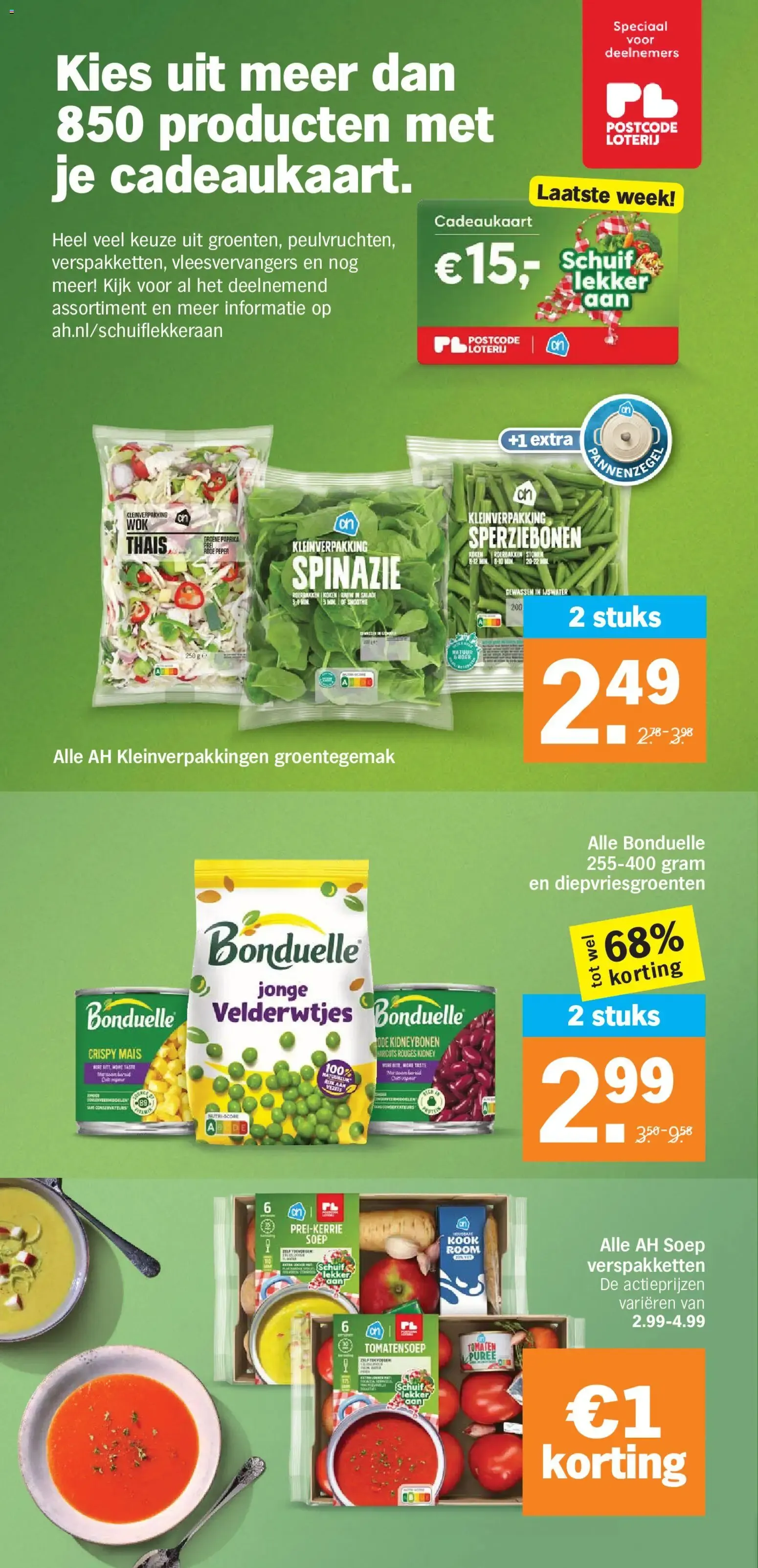 AH Bonus: Uvas rojas 1+1 gratis van 12 oktober tot 18 oktober 2026 - Folder pagina 5