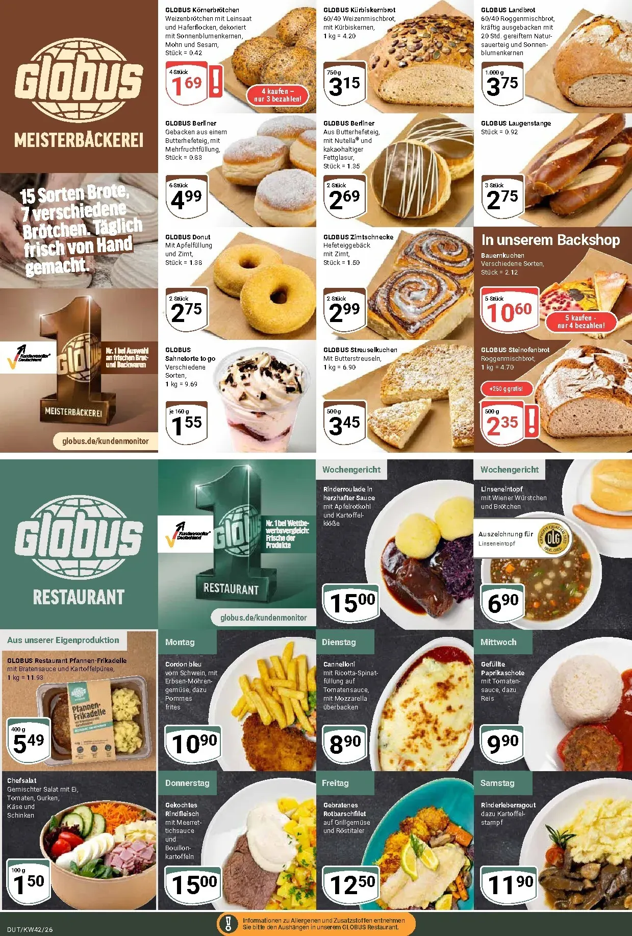 Globus - Dutenhofen Prospekt – von Montag 12.10.2026 bis Samstag 17.10.2026 von 12. Oktober bis 17. Oktober 2026 - Prospekt seite 8