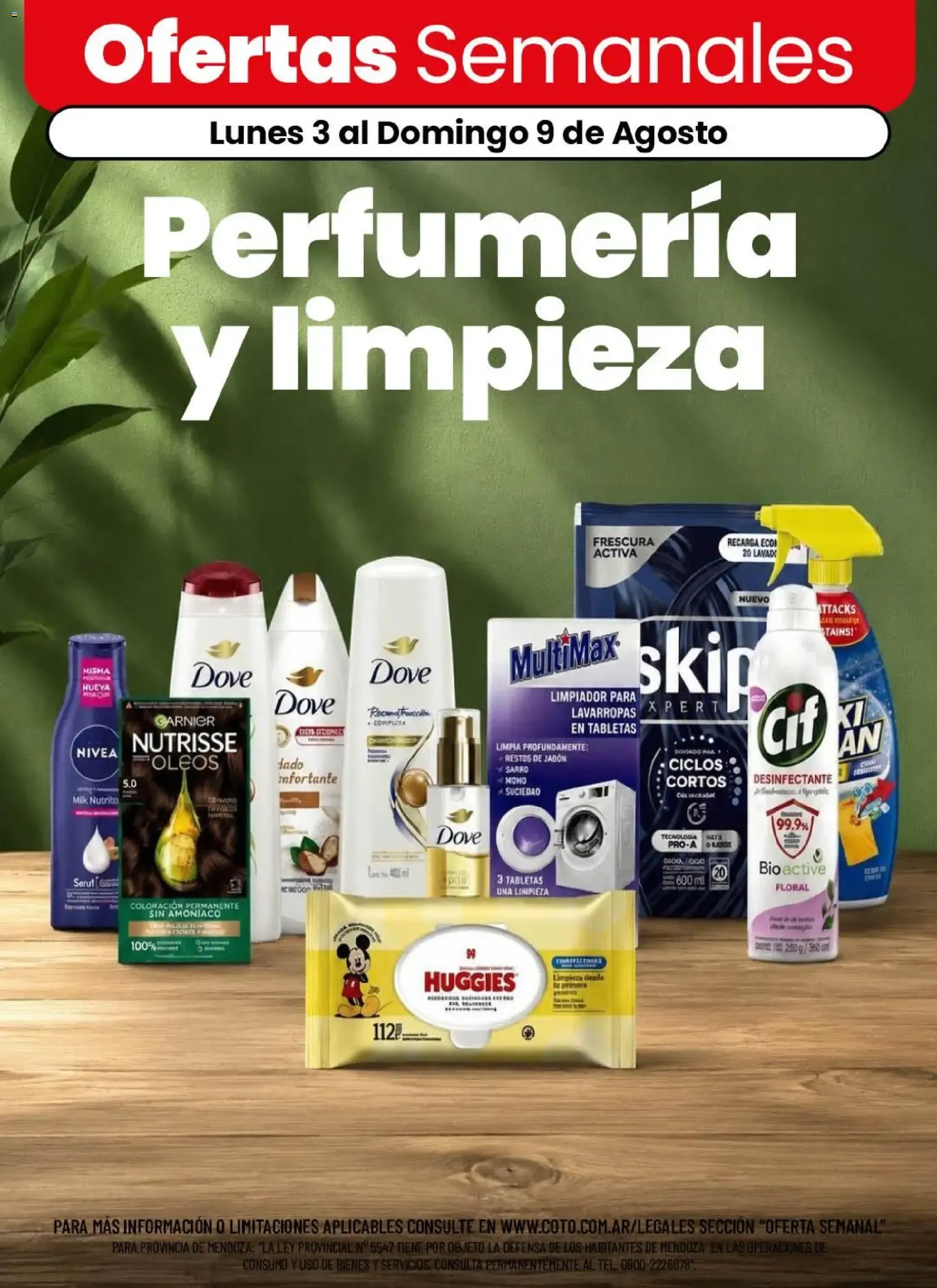 Ofertas de Ofertas Semanales: Perfumería y limpieza 3 de agosto al 9 de agosto 2026 - Página 1 del catálogo
