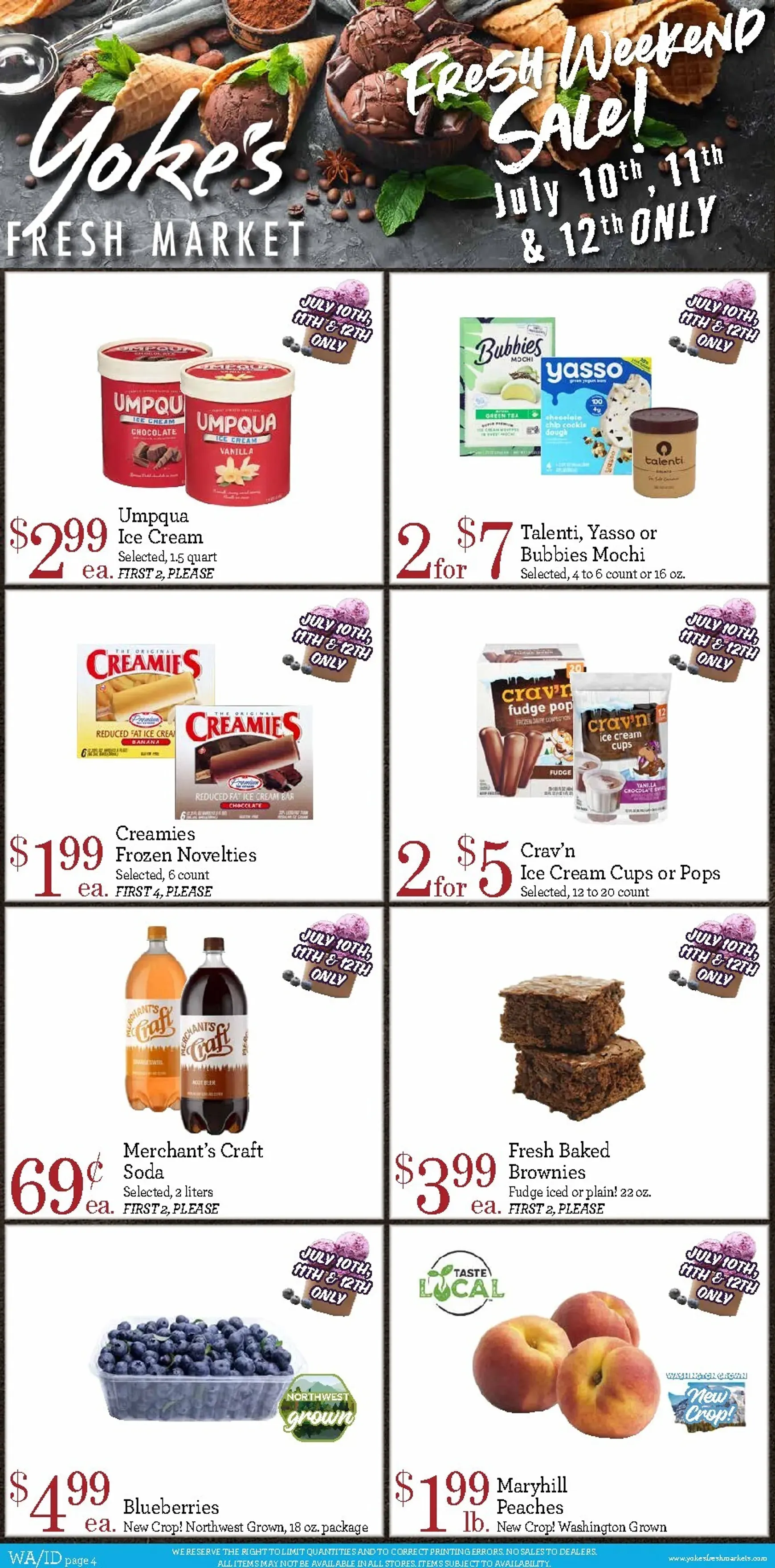 Weekly ad Yoke's Fresh Market - Ice Cream Social & Fresh Weekend Sale from July 8 to July 14 2026 - Page 4
