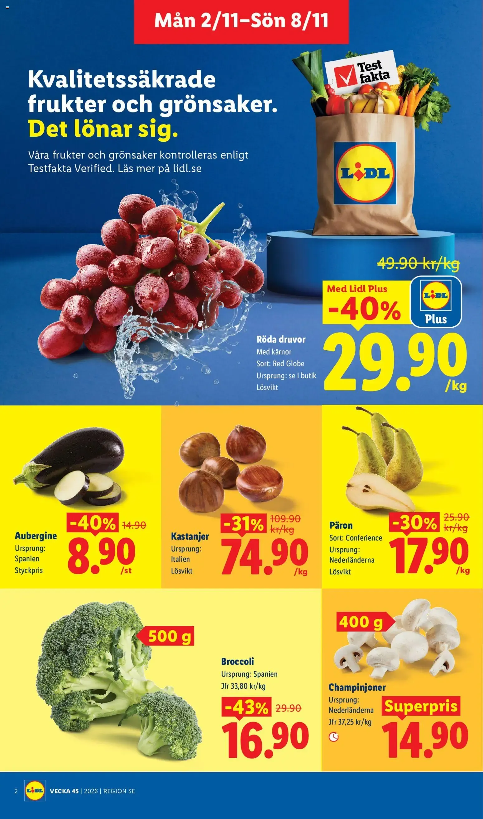 Lidl - erbjudanden från 02/11/2026 - 08/11/2026 > Reklamblad nuvarande rabatter från 2 november till 8 november 2026 - Reklamblad sidor 2