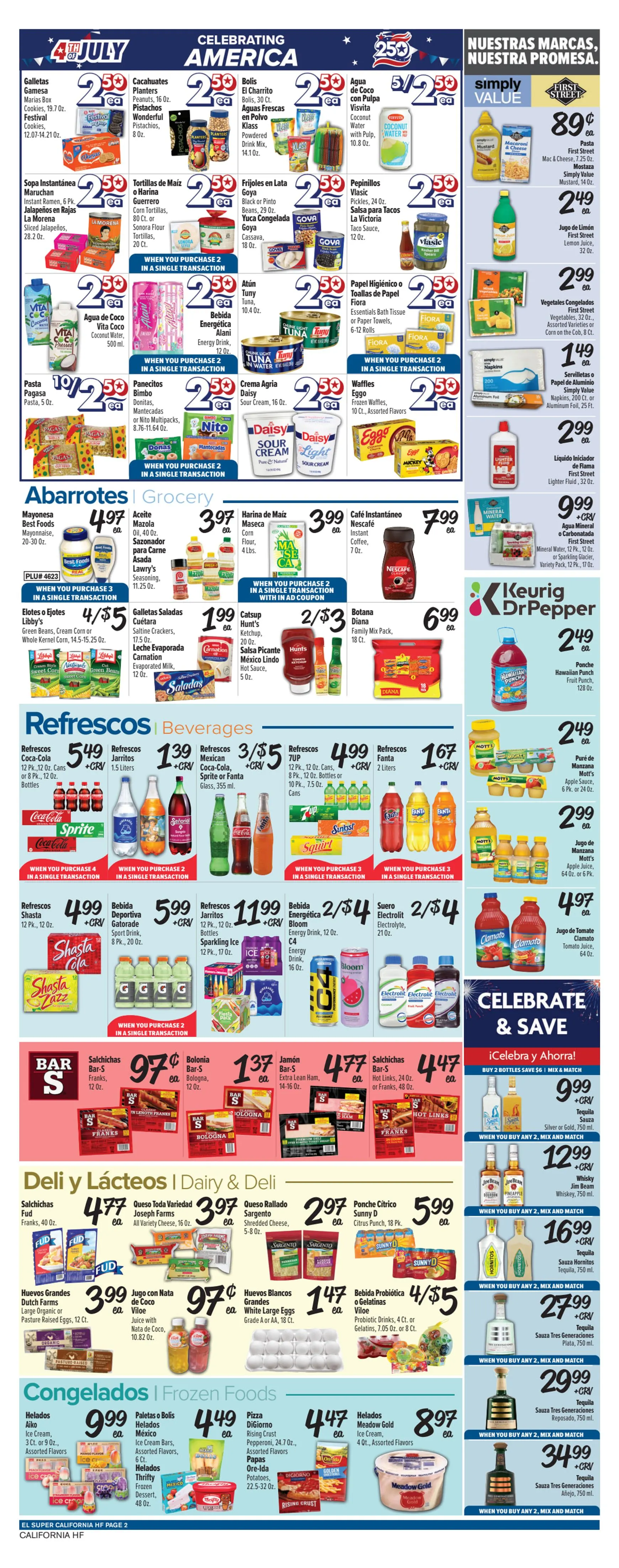 Weekly ad Current El Super - California HF leaflet valid from Wednesday 07/01/2026 to Tuesday 07/07/2026 from July 1 to July 7 2026 - Page 2