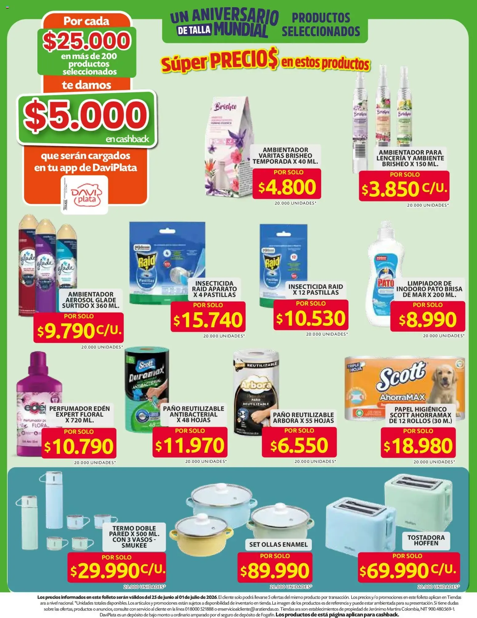 Catalogo de Ara catálogo un aniversario de talla mundial desde el 11/06/2026 > Revistas Junio 11 de junio al 8 de julio 2026 - Pag 18