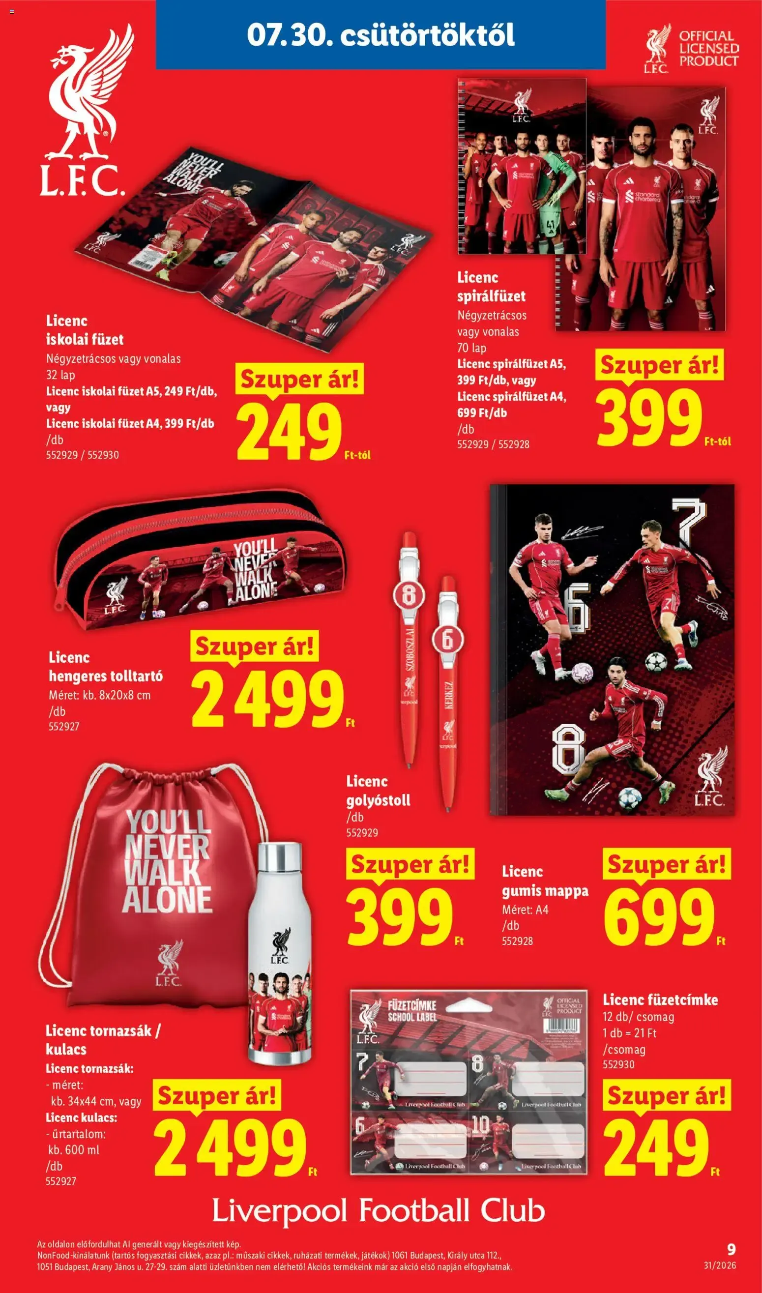 Katalógus Lidl Iskolakezdési - 2026.07.30. -tól/töl > akció, lapozható szórólap 🛍️ július 30.-tól augusztus 31.-ig 2026. - Oldal 9