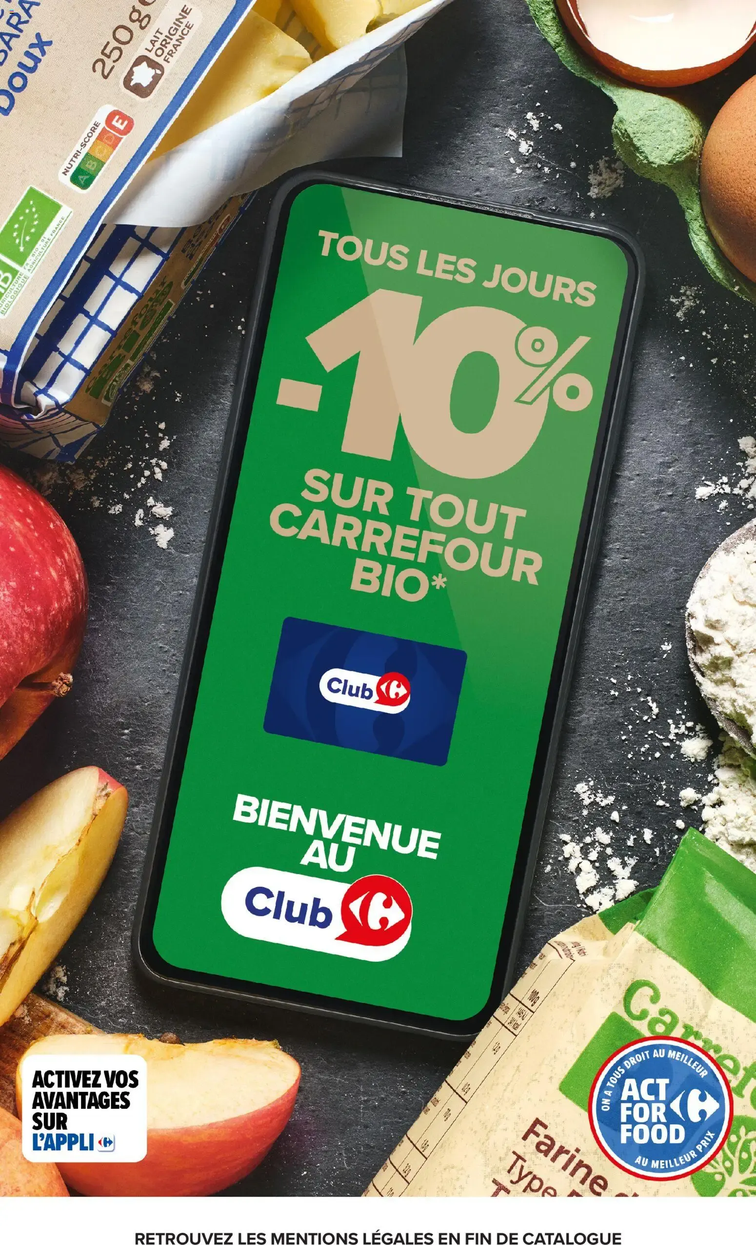 Carrefour Market Avec le club carrefour goûtez AU bio le moins cher de France à partir du 02/06/2026 - promo en ligne du 2 juin au 14 juin 2026 - Catalogue page 19