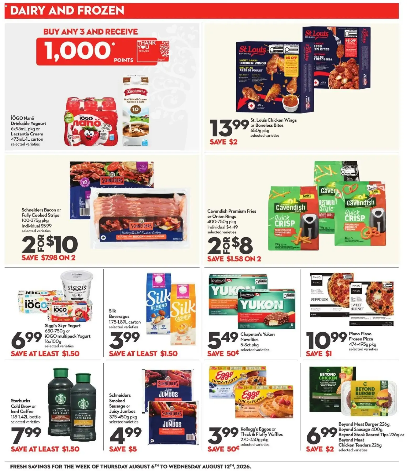 Longo's weekly flyer / circulaire from August 6 to August 12 2026 - flyer page 13