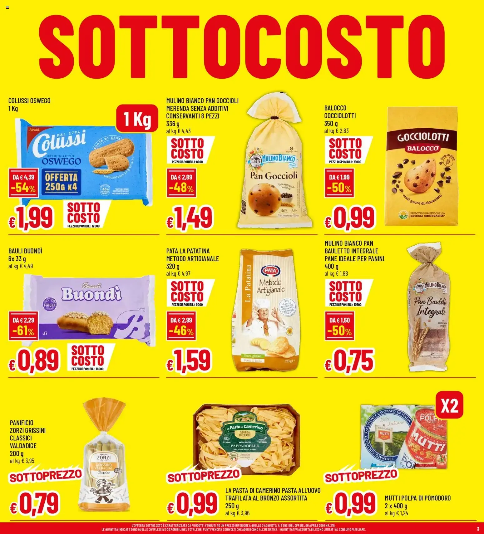 SOTTOCOSTO da 29 ottobre a 7 novembre di 2026 - Pagina del volantino 3