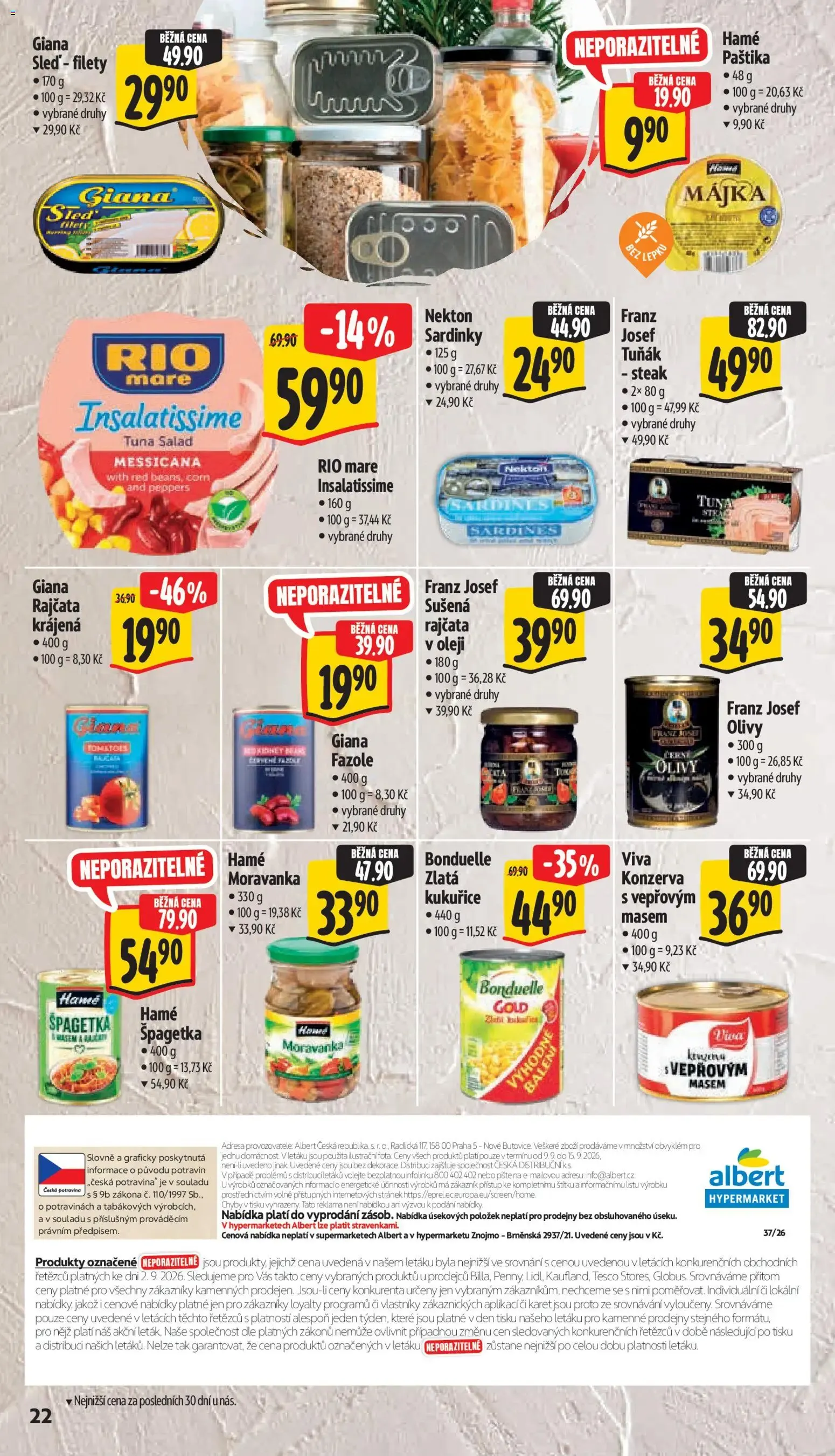 Albert leták - Hypermarket od 09.09.2026 - Akční leták - 9. září 15. září 2026 - Page 30
