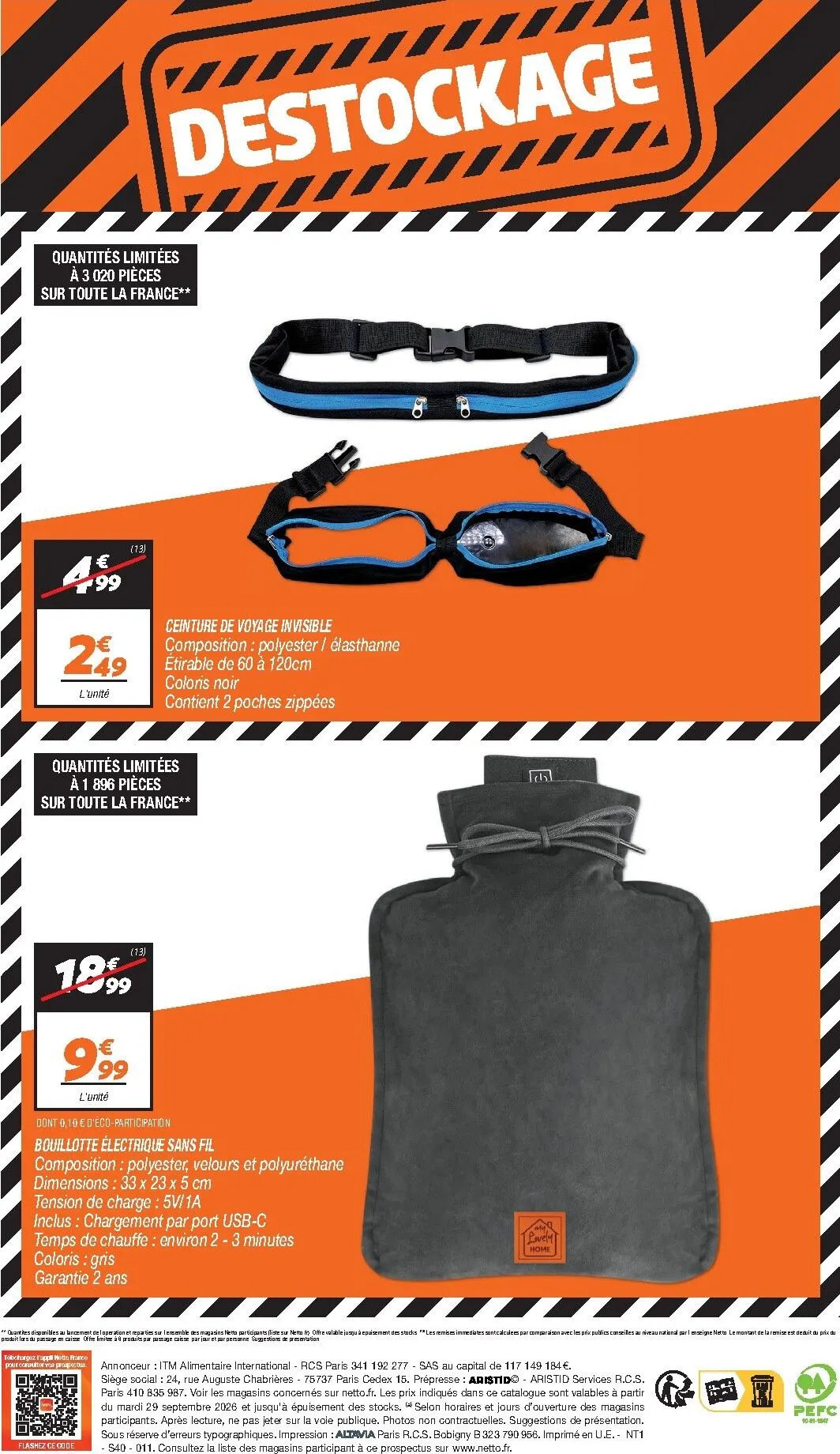 Current Netto - Destockage Octobre leaflet valid from du mardi 29/09/2026 to du samedi 31/10/2026 du 29 septembre au 31 octobre 2026 - Catalogue page 4