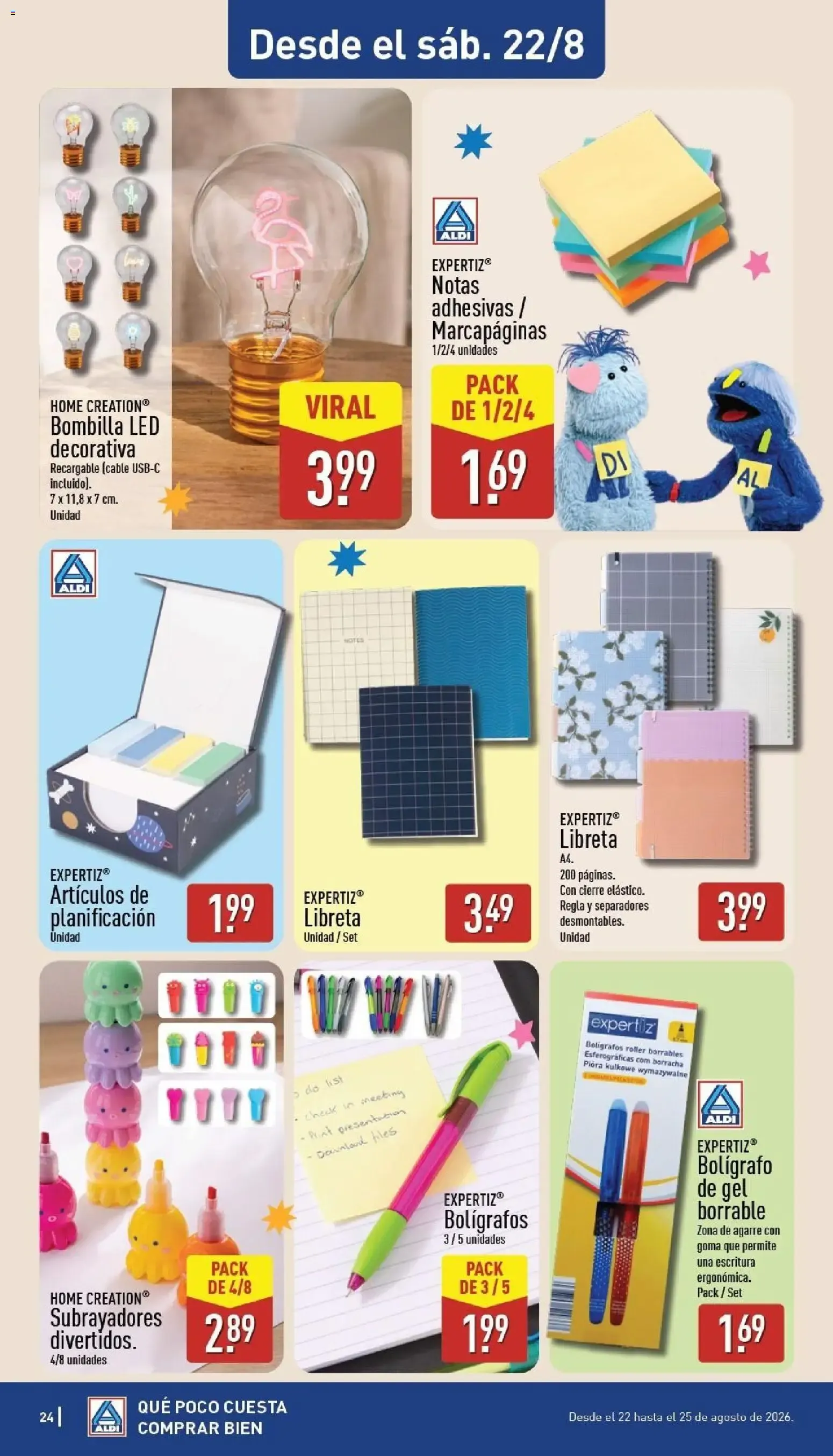 Catálogo de Aldi: Frescura a precios para tirarse a la piscina 17 de agosto al 23 de agosto 2026 - Página 24