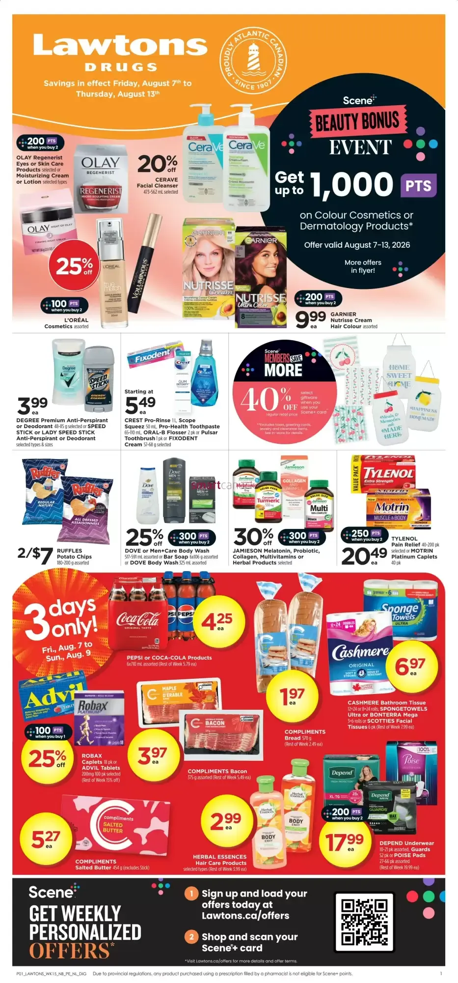 Lawtons Drugs flyer week 32 from August 7 to August 13 2026 - flyer page 1