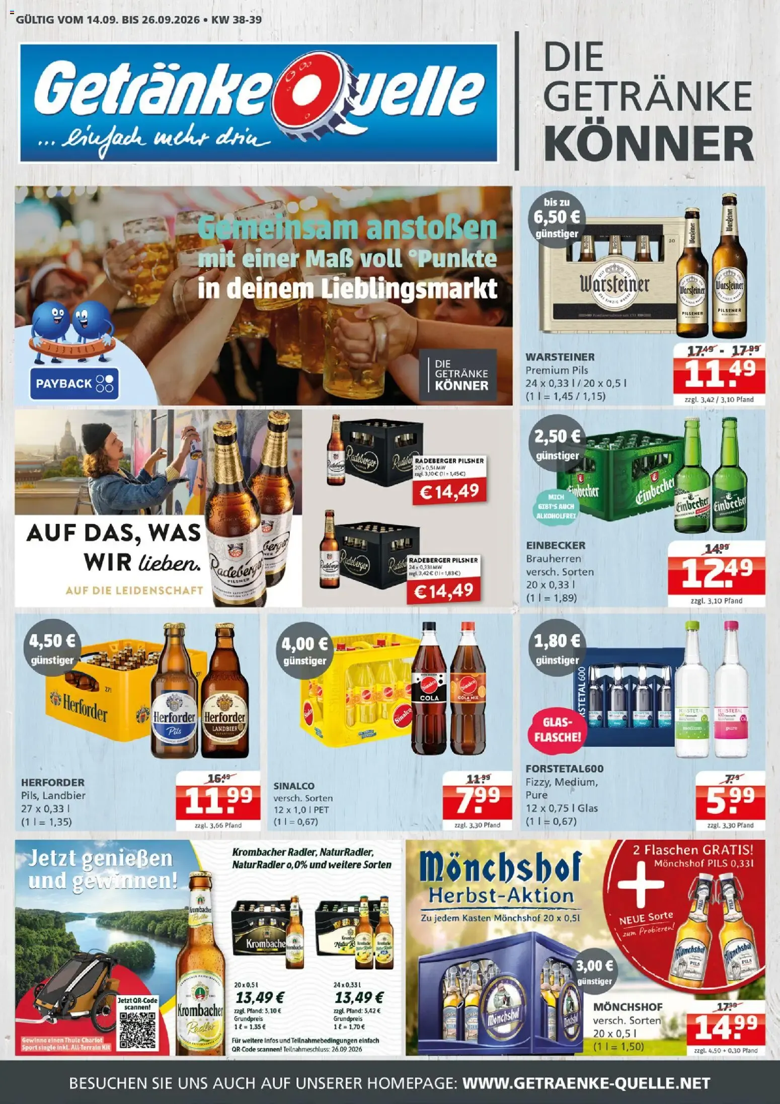 Getränke Quelle Prospekt (ab 14.09.2026) zum Blättern
