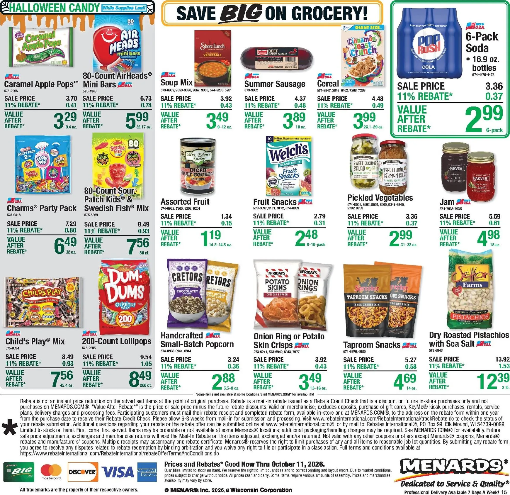 Weekly ad Current Menards - 11% Rebate* Sale leaflet valid from Thursday 10/01/2026 to Sunday 10/11/2026 from October 1 to October 11 2026 - Page 21