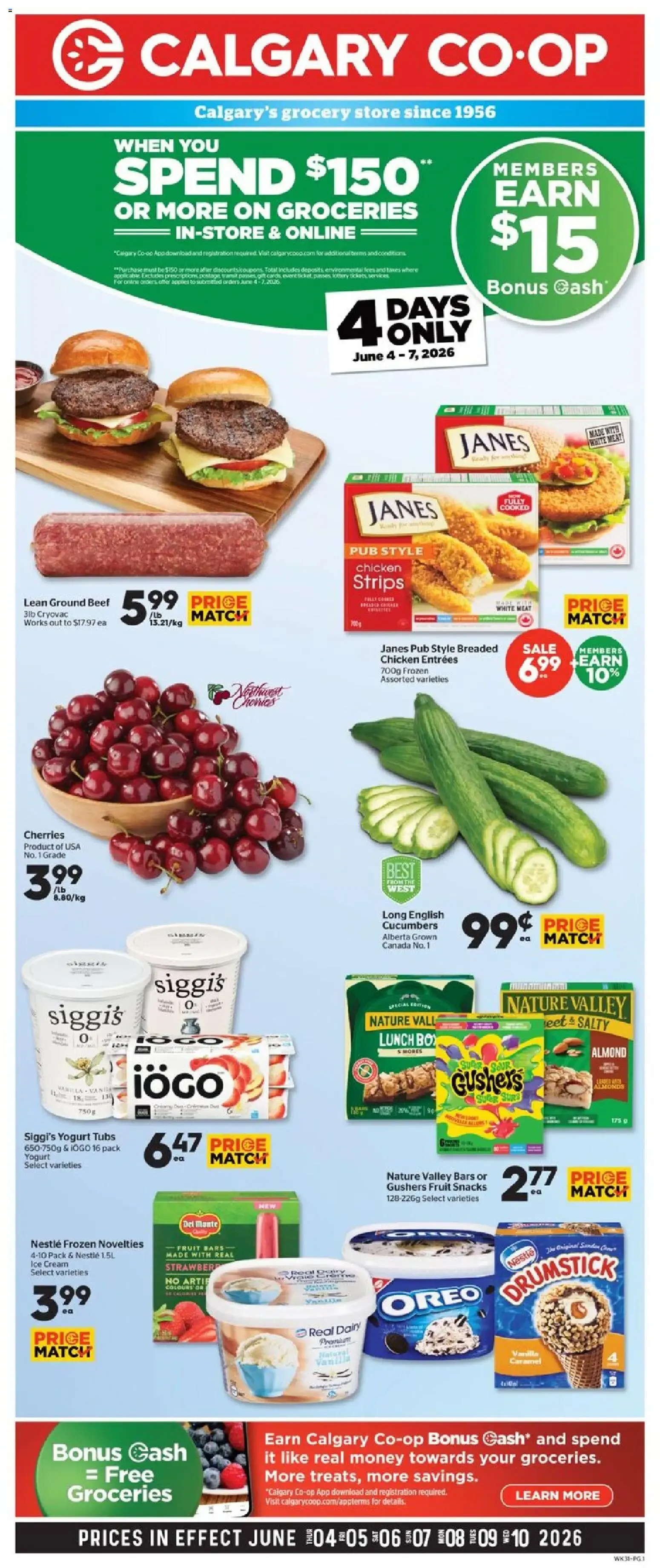 Calgary Co-op weekly flyer / circulaire from Jun 4, 2026 > weekly specials & deals from June 4 to June 10 2026 - flyer page 1