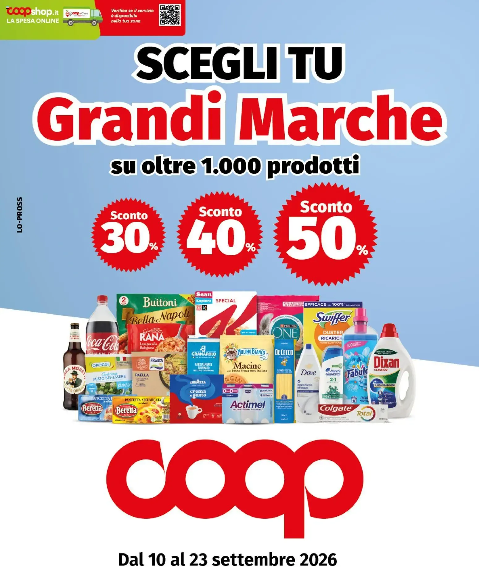 SCEGLI TU Grandi Marche su oltre 1.000 prodotti da 10 settembre a 23 settembre di 2026 - Pagina del volantino 1