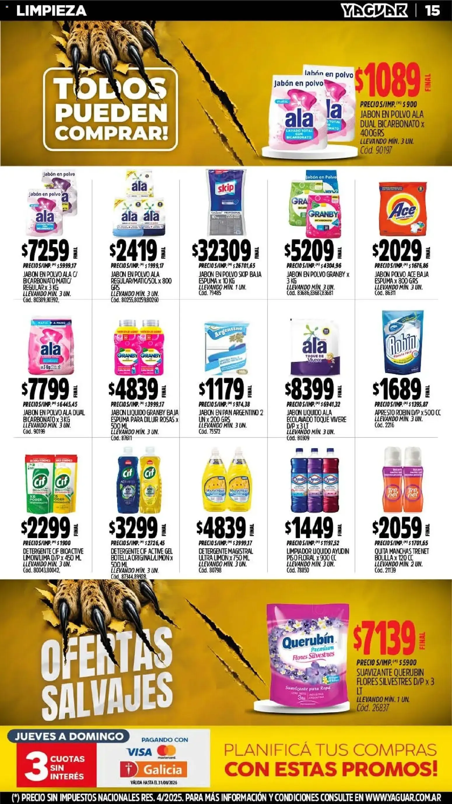 Ofertas de Mayorista Yaguar - Ofertas Salvajes 3 de agosto al 9 de agosto 2026 - Página 16 del catálogo
