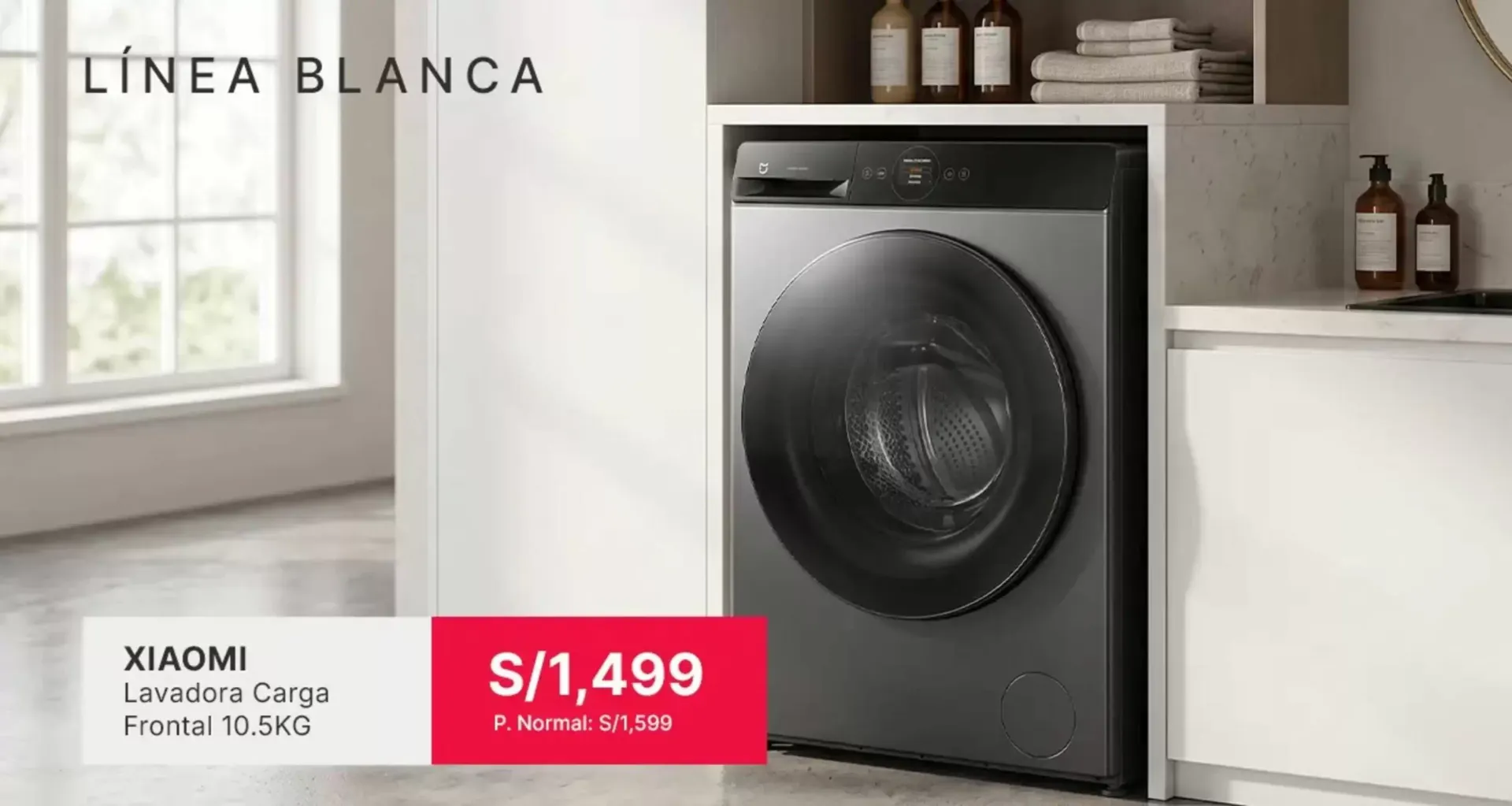 Catalogo de Línea Blanca: Lavadora Xiaomi 10.5KG 22 de junio al 7 de julio 2026 - Pag 1