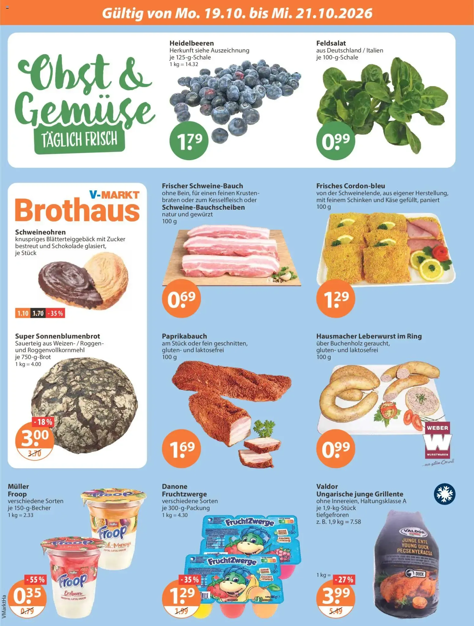 Angebote V-Markt Angebote (ab 15.10.2026) von 15. Oktober bis 21. Oktober 2026 - Prospekt seite 20