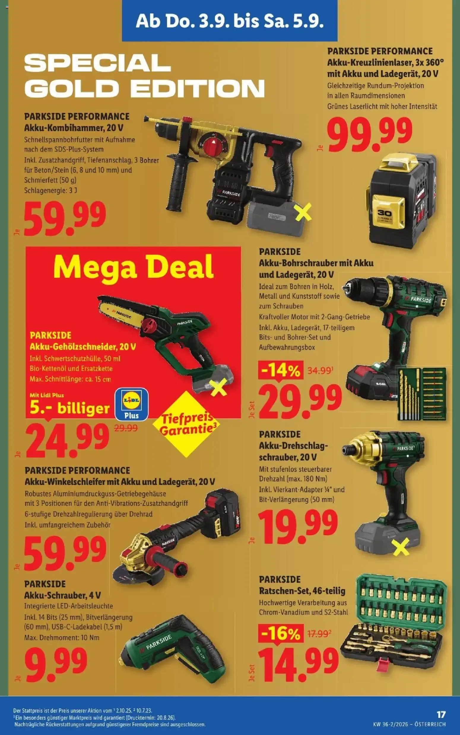 Lidl - Flugblatt ab 03.09.2026 - Angebote ab donnerstag von 3. September bis 5. September 2026 - Flugblätt seite  21