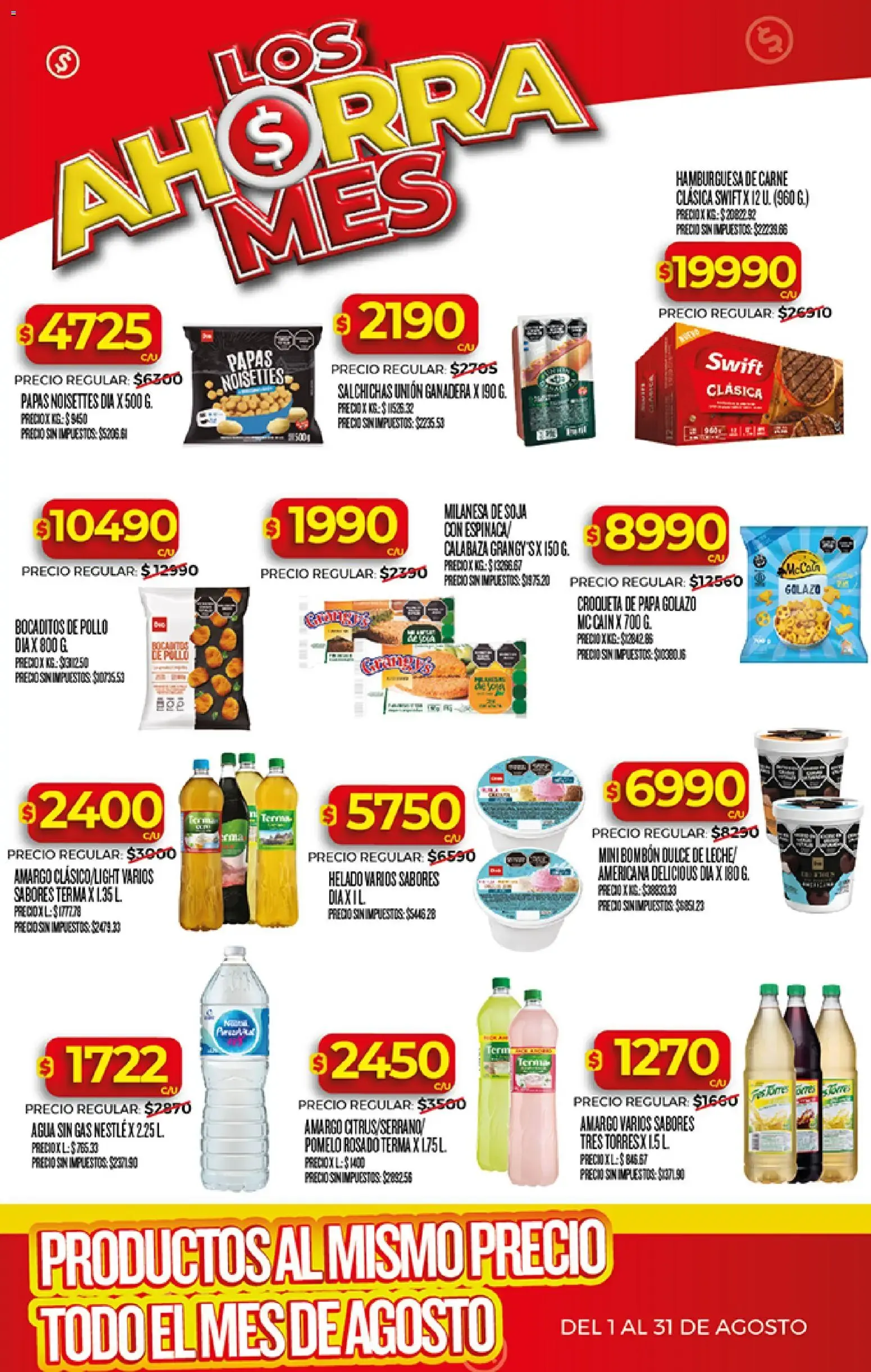 Ofertas de Los Ahorra Mes: Productos al mismo precio todo el mes de Agosto 3 de agosto al 31 de agosto 2026 - Página 8 del catálogo