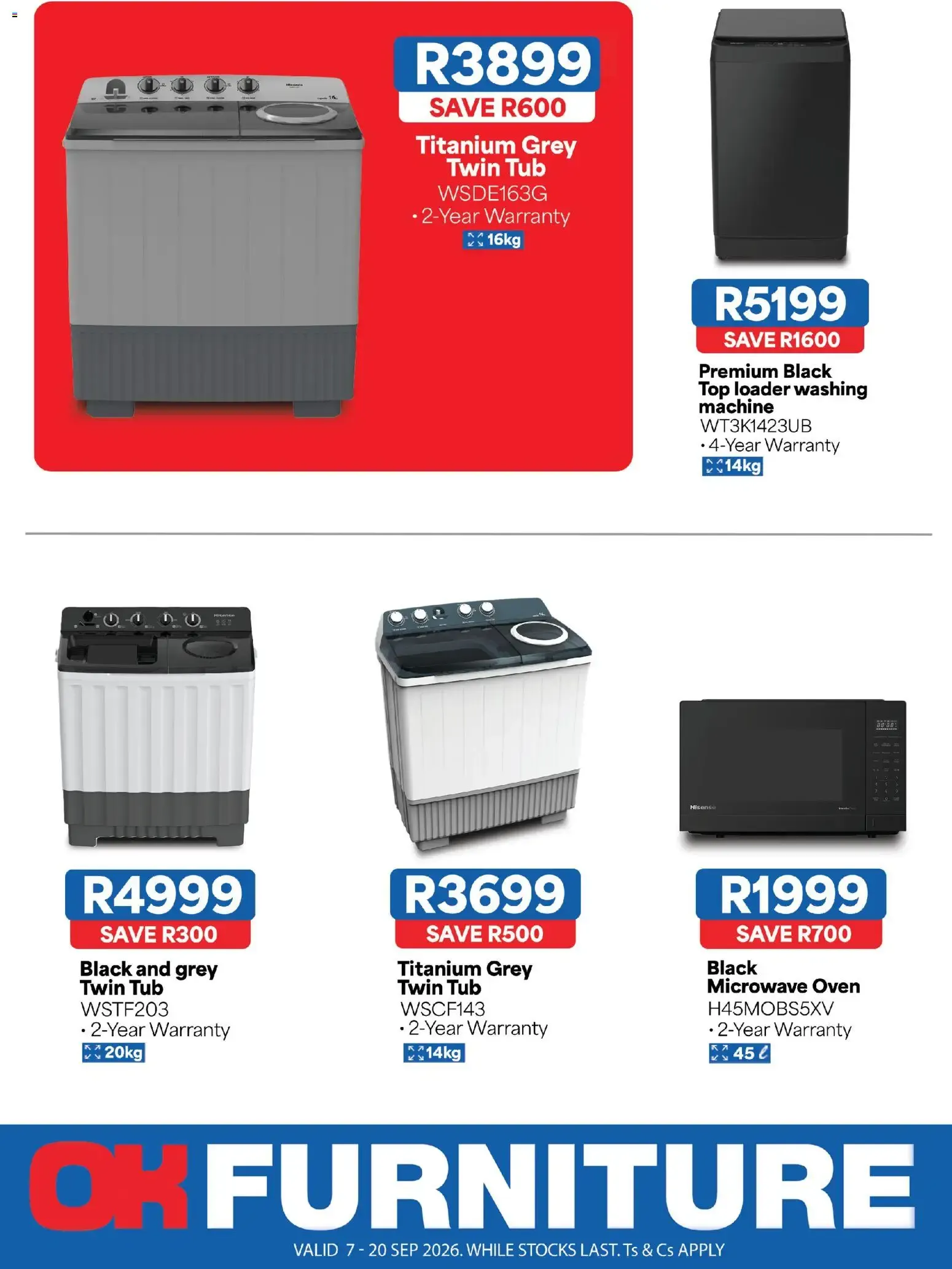 OK Furniture - Hisense Appliance (07/09/2026 - 20/09/2026) Online from 7 September to 20 September 2026 - Catalogue Page 2