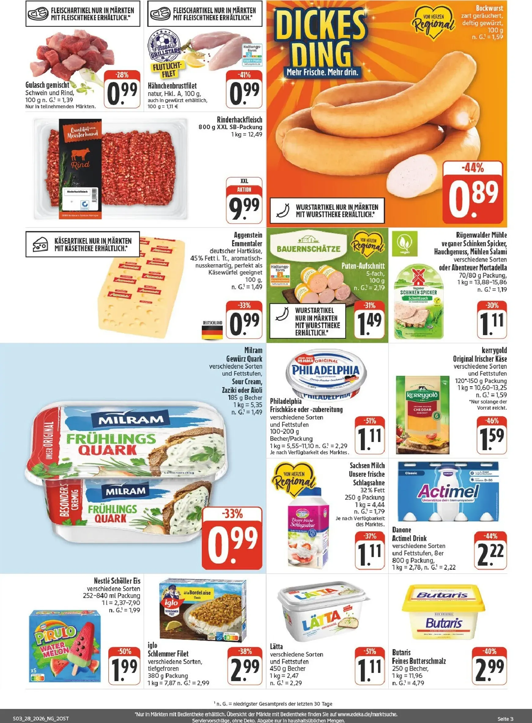 Edeka - Wochenangebote Prospekt – von Montag 06.07.2026 bis Samstag 11.07.2026 von 6. Juli bis 11. Juli 2026 - Prospekt seite 3