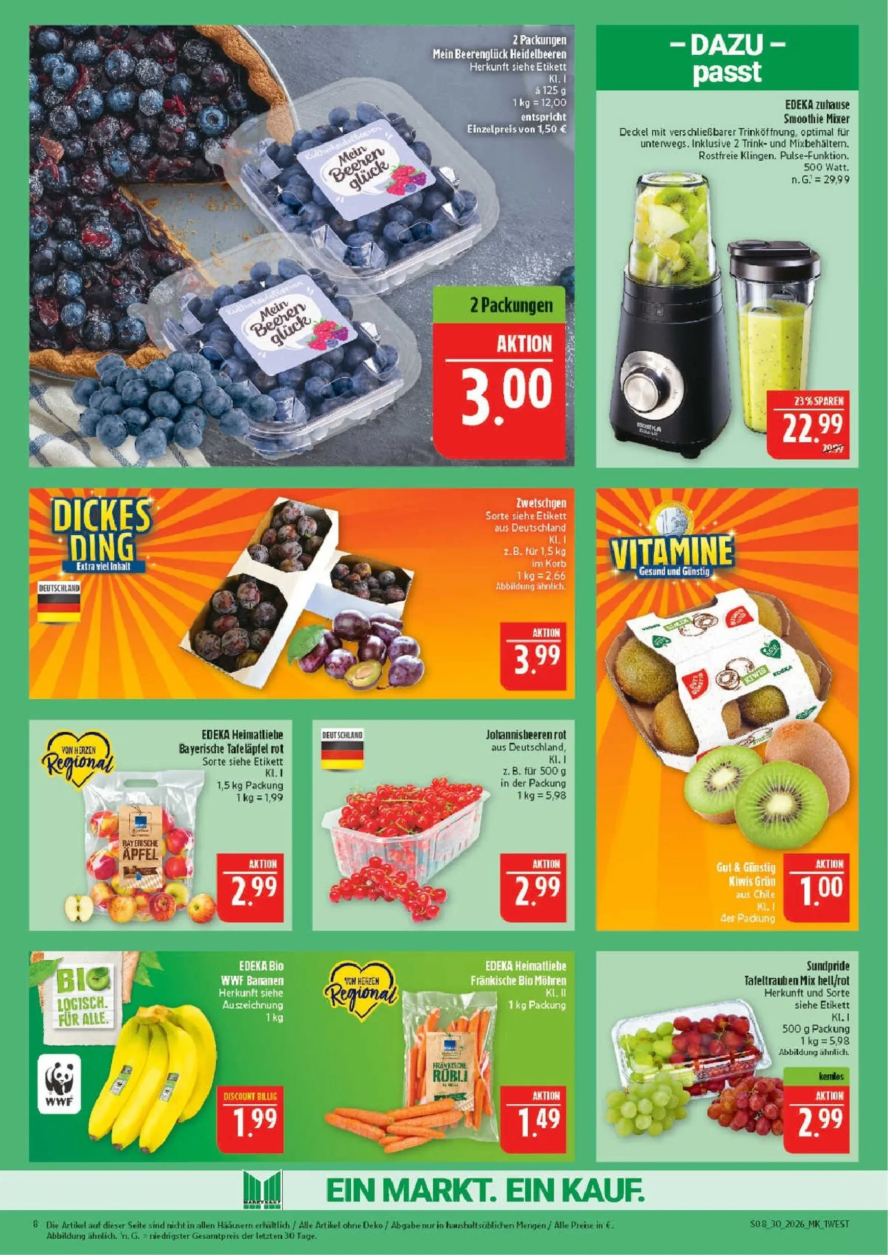 Marktkauf Prospekt – von Montag 20.07.2026 bis Samstag 25.07.2026 von 20. Juli bis 25. Juli 2026 - Prospekt seite 8