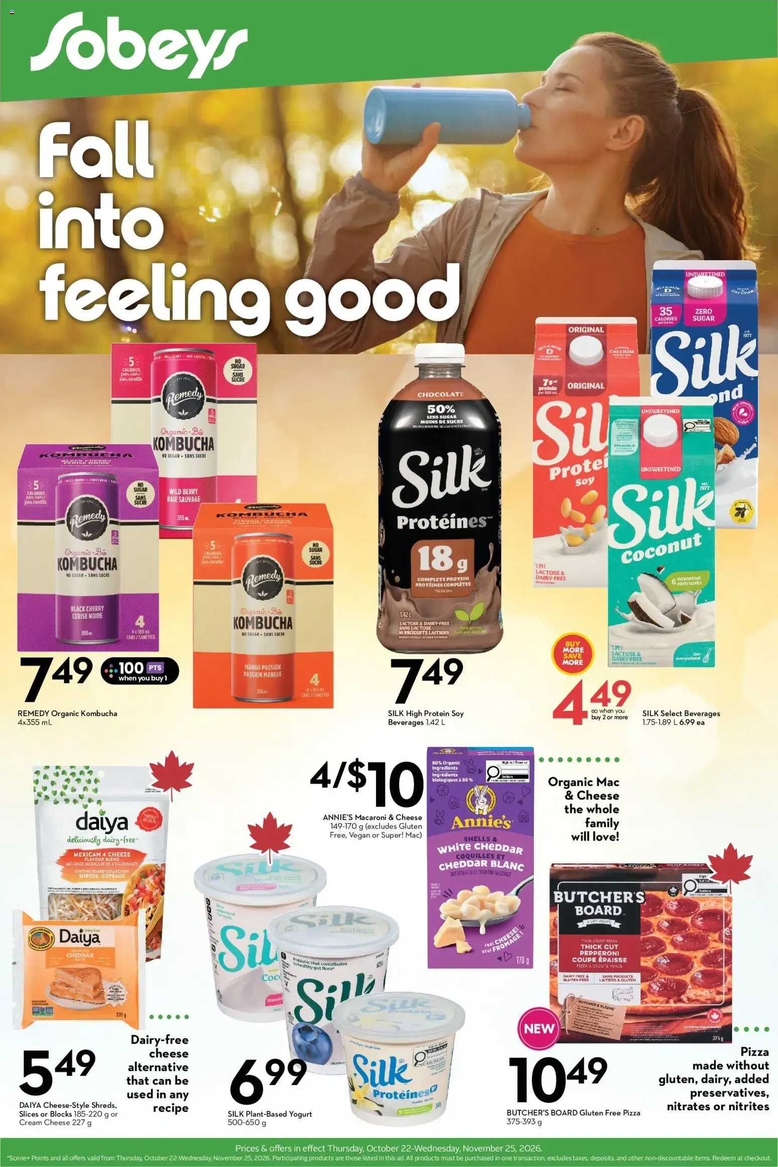 Sobeys: Fall into feeling good - Natural and Wellness Booklet from October 22 to November 25 2026 - flyer page 1