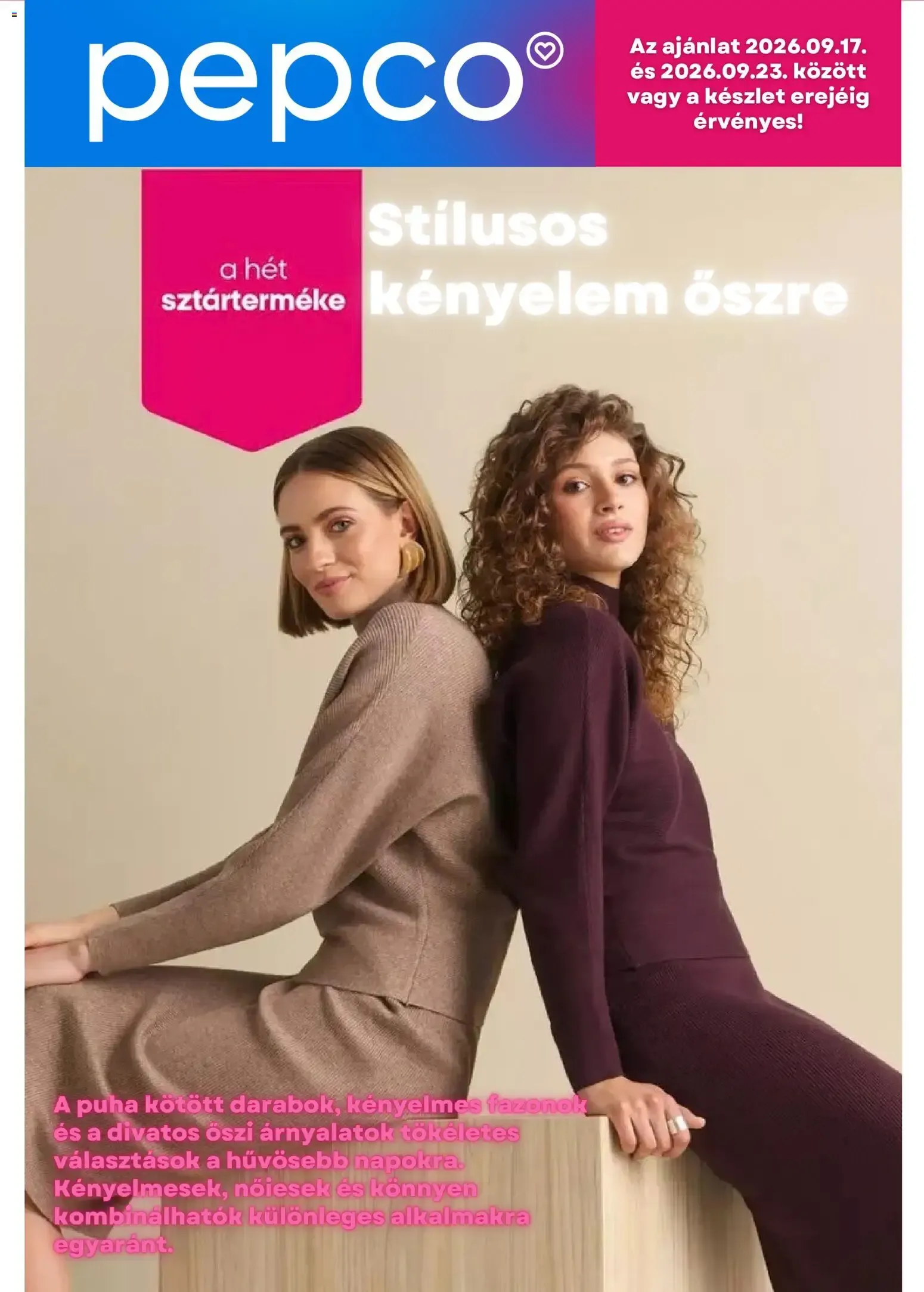 Stílusos kényelem őszre