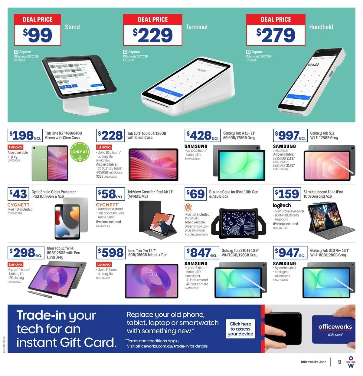 Officeworks EOFY Deals - 11/06/2026 > weekly / monthly specials - Catalogue valid from 11 June to 30 June 2026 - page 9
