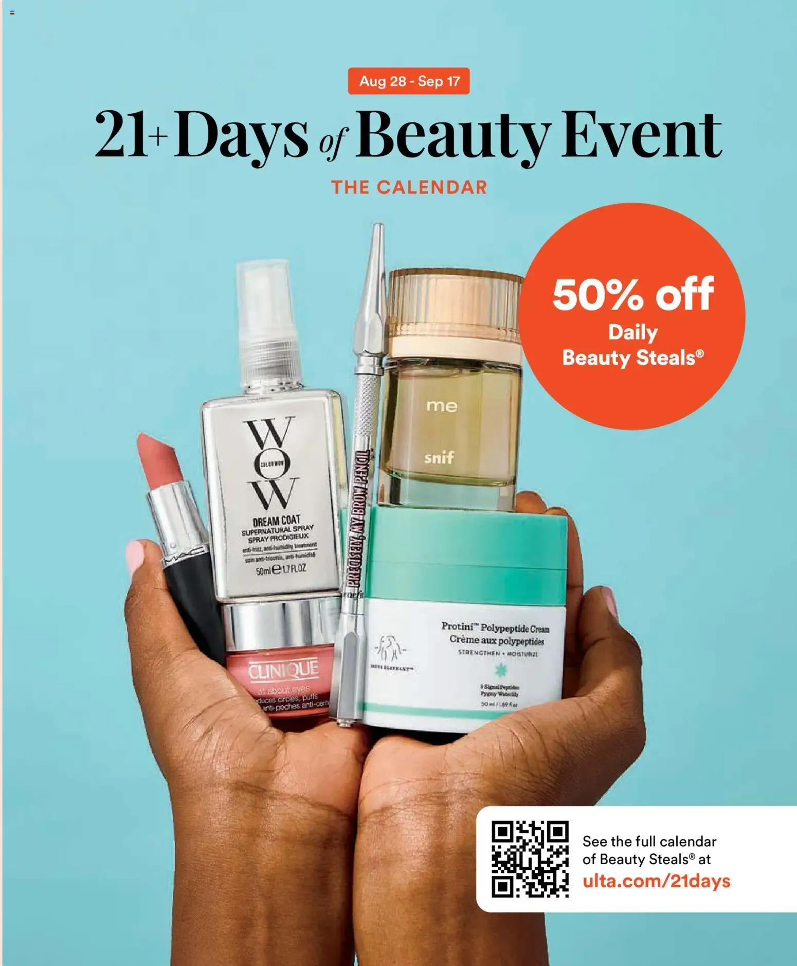 Weekly ad Ulta Beauty: 21+ Days of Beauty Event from August 28 to September 17 2026 - Page 1