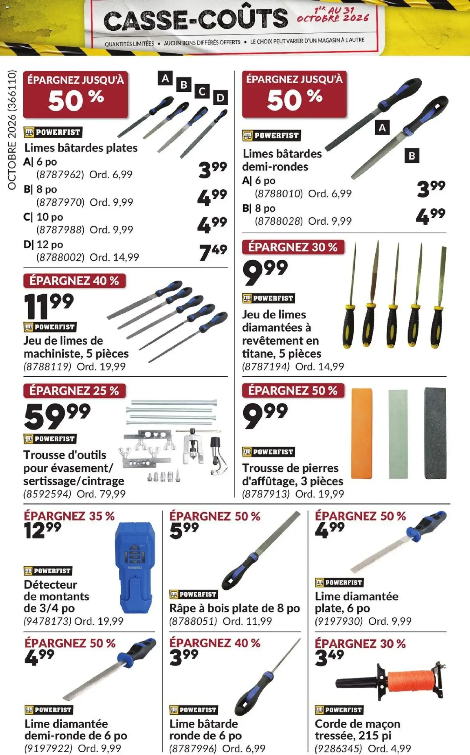 Princess Auto circulaire - Casse-Coûts from Oct 1, 2026 > weekly specials & deals from October 1 to October 31 2026 - flyer page 6