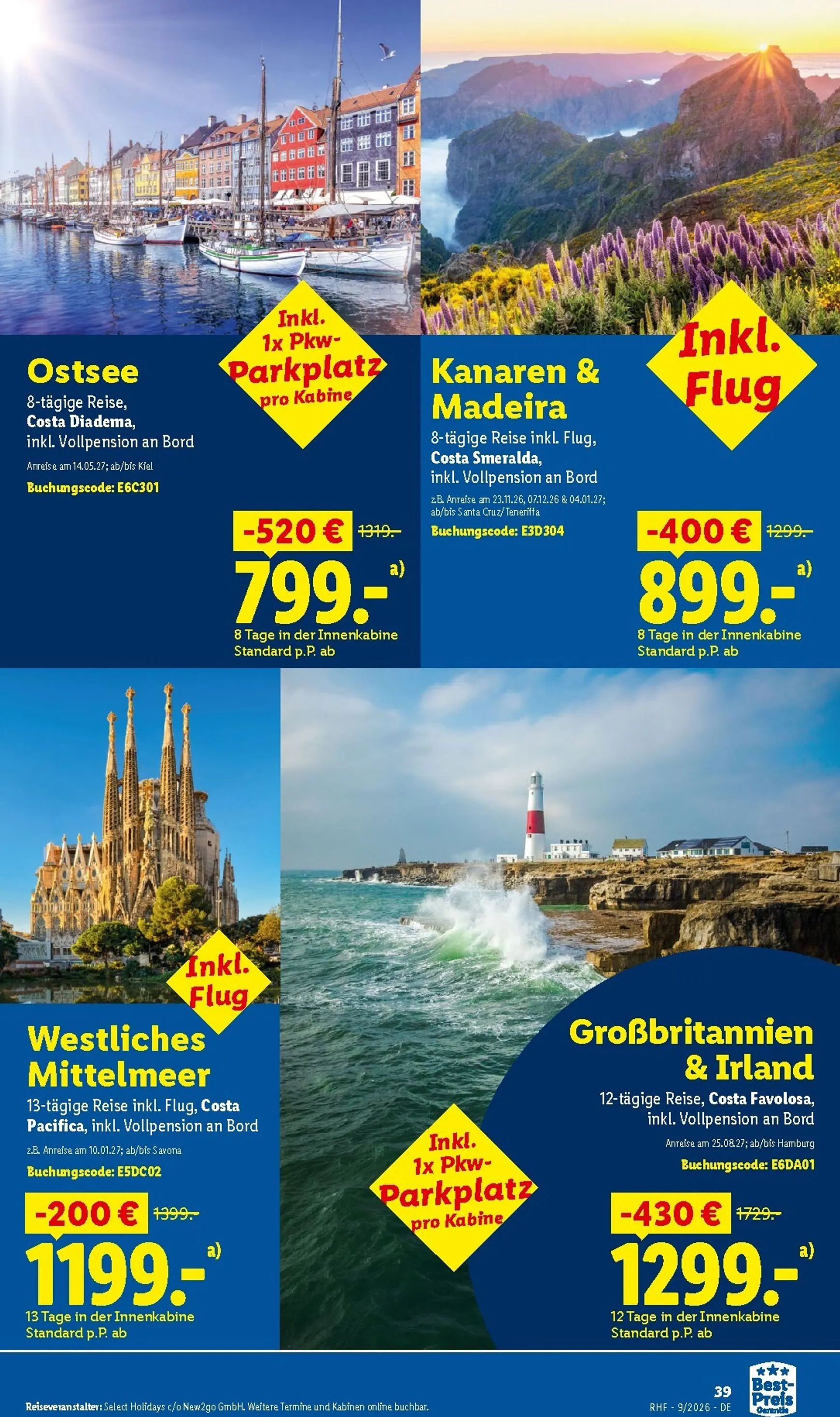 Jetzt den Sommer verlängern von 29. August bis 30. September 2026 - Prospekt seite 39