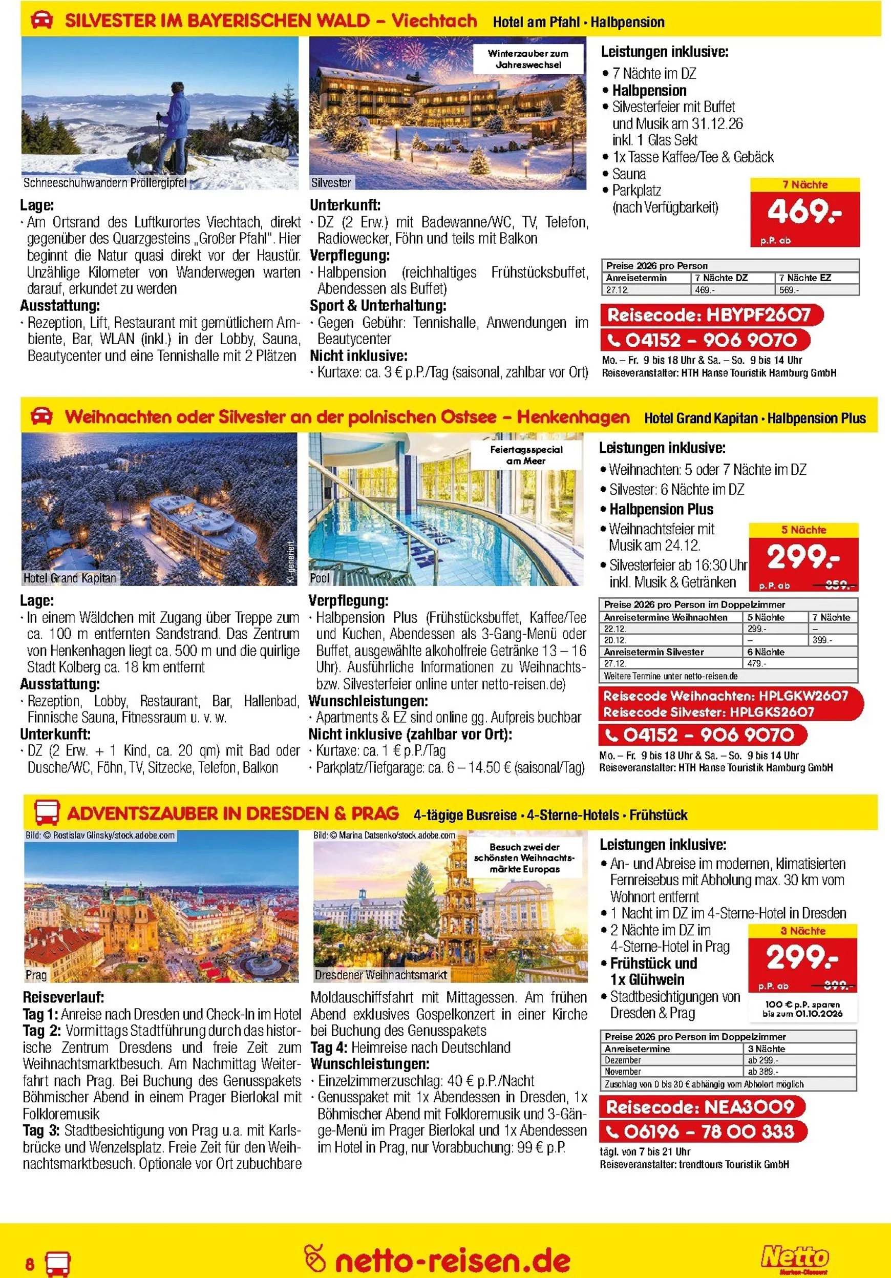 Netto REISEN - Reisemagazin September von 27. August bis 30. September 2026 - Prospekt seite 8