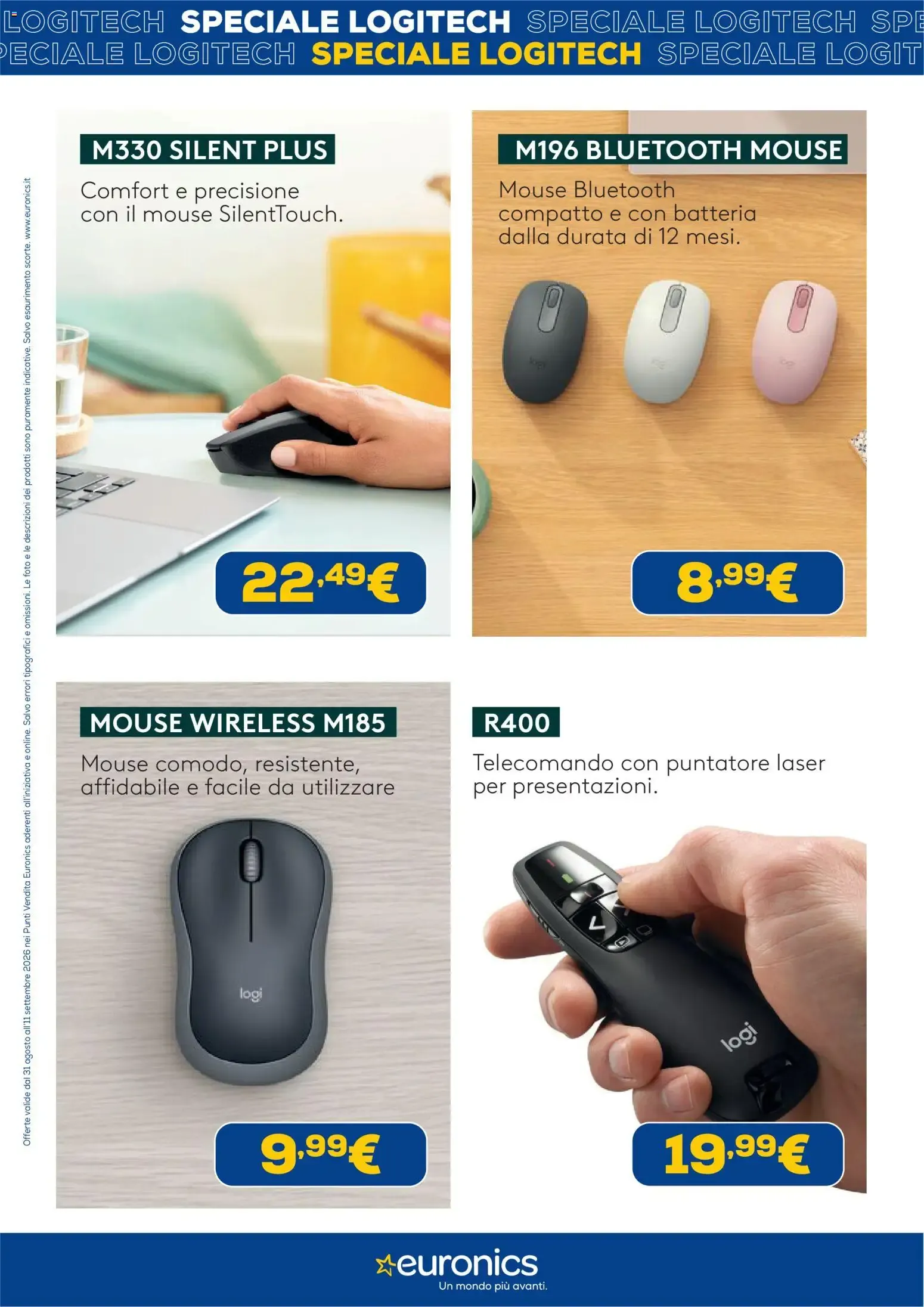 Euronics Tech: Speciale Logitech da 31 agosto a 11 settembre di 2026 - Pagina del volantino 5