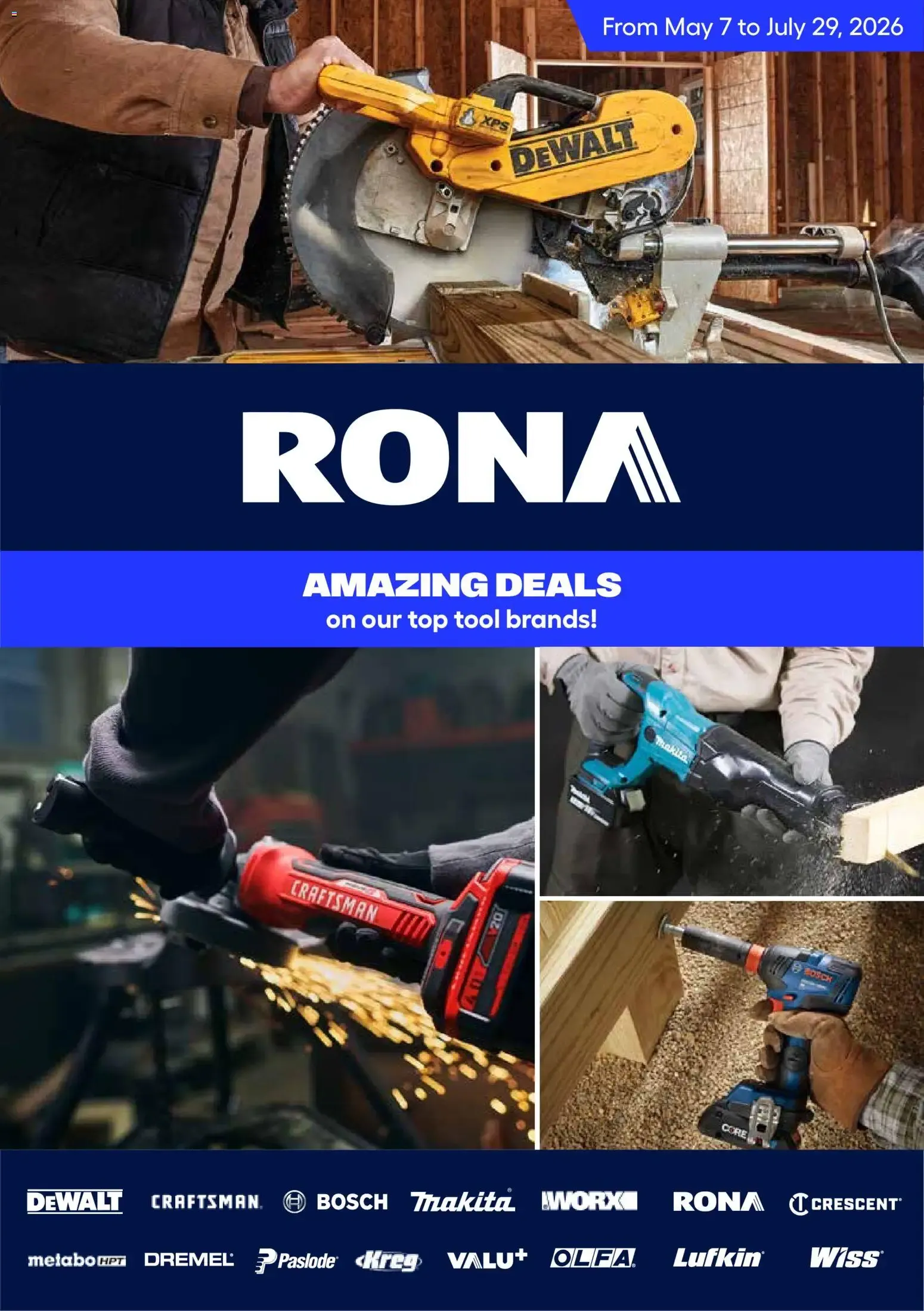 Rona flyer - Amazing deals from May 7, 2026 > weekly specials & deals from May 7 to July 29 2026 - flyer page 1