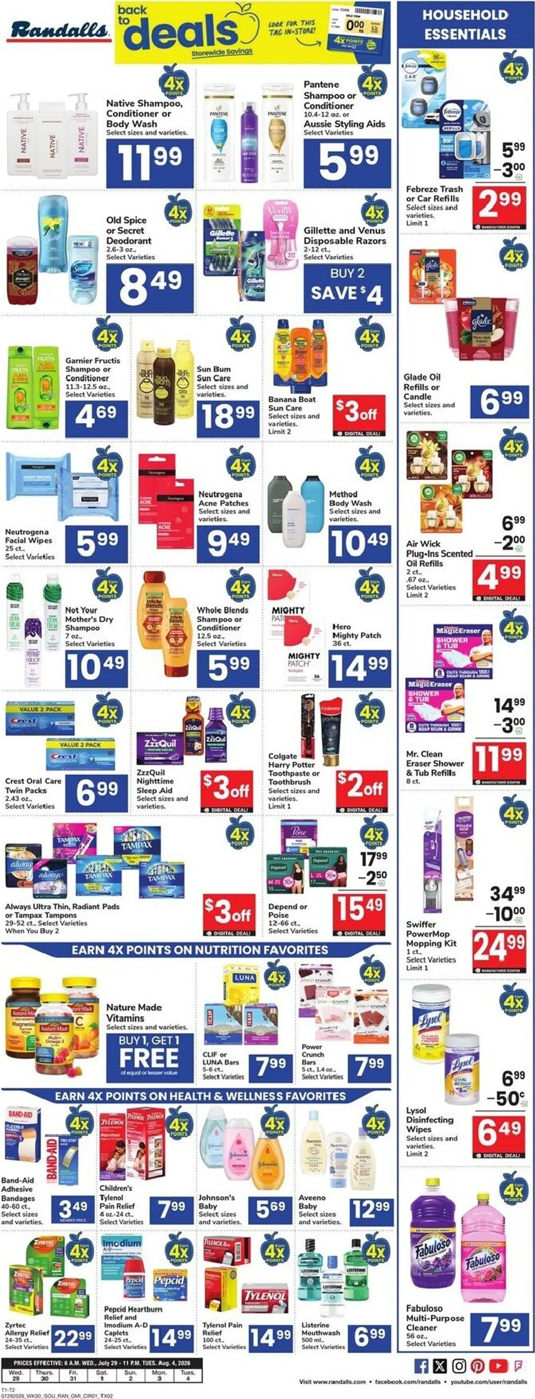 Weekly ad Randalls 60th Anniversary Cyber Online Sale from July 29 to August 4 2026 - Page 6