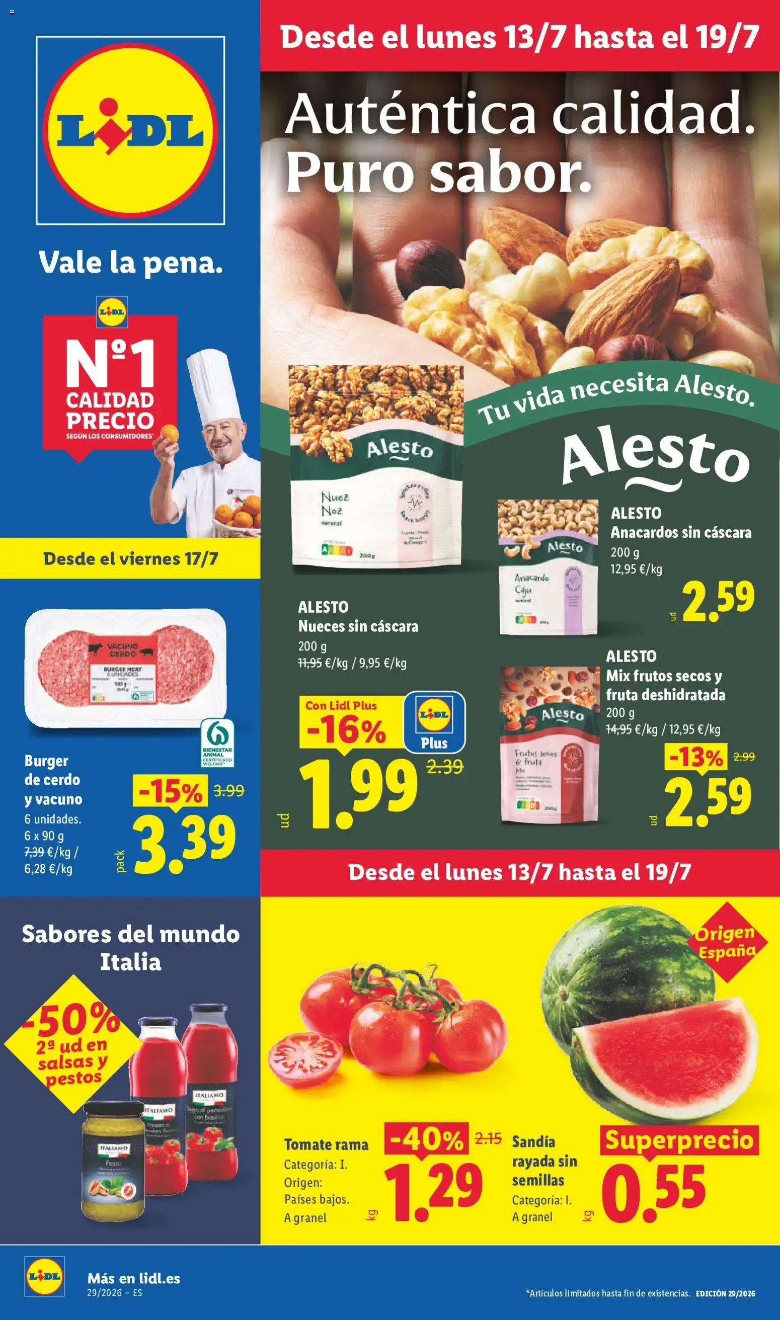 Catálogo de Lidl folleto del 13/07/2026 | Ofertas 13 de julio al 19 de julio 2026 - Página 1