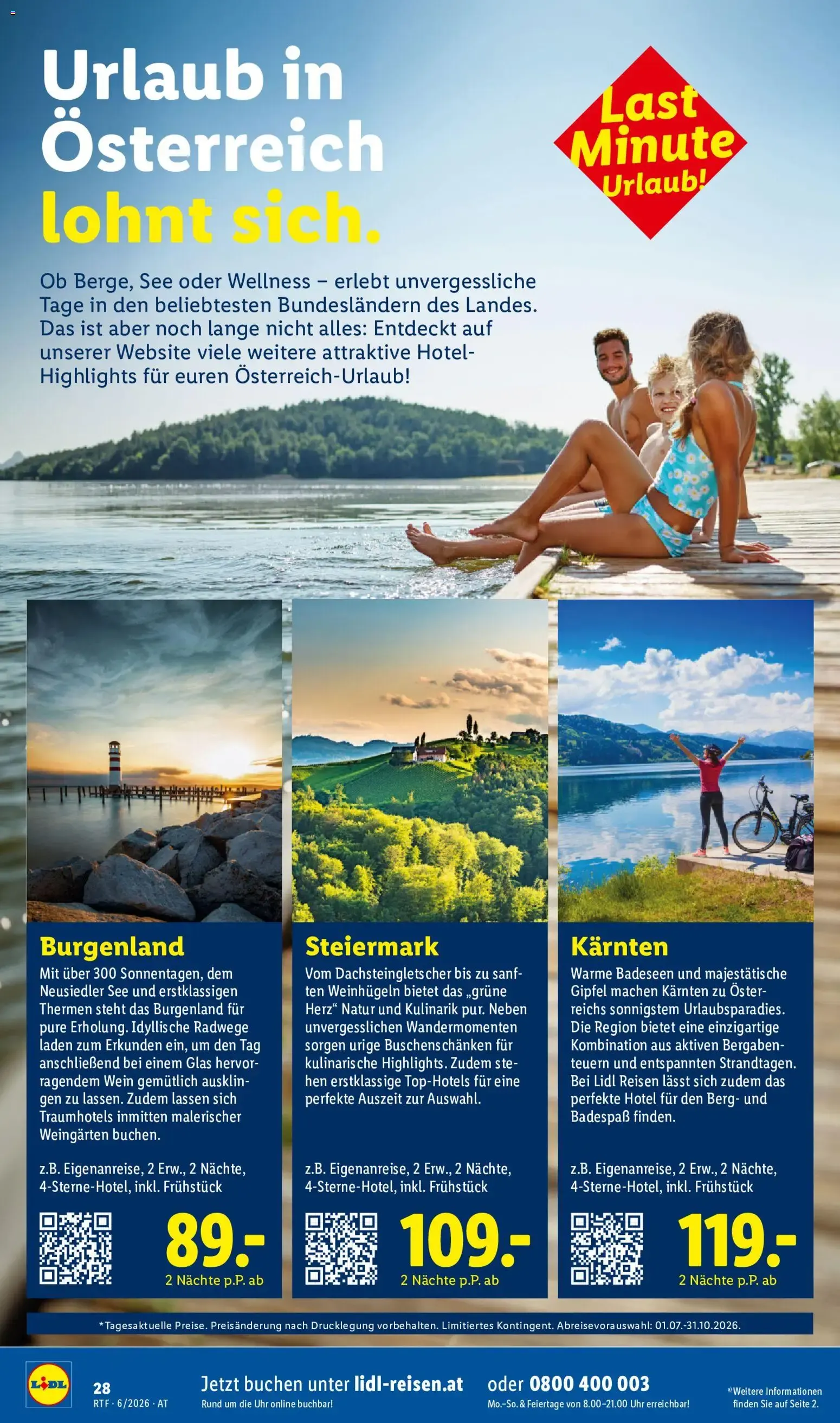 Lidl Reisen - Traumurlaub von 13. Juni bis 15. Juli 2026 - Flugblätt seite 28