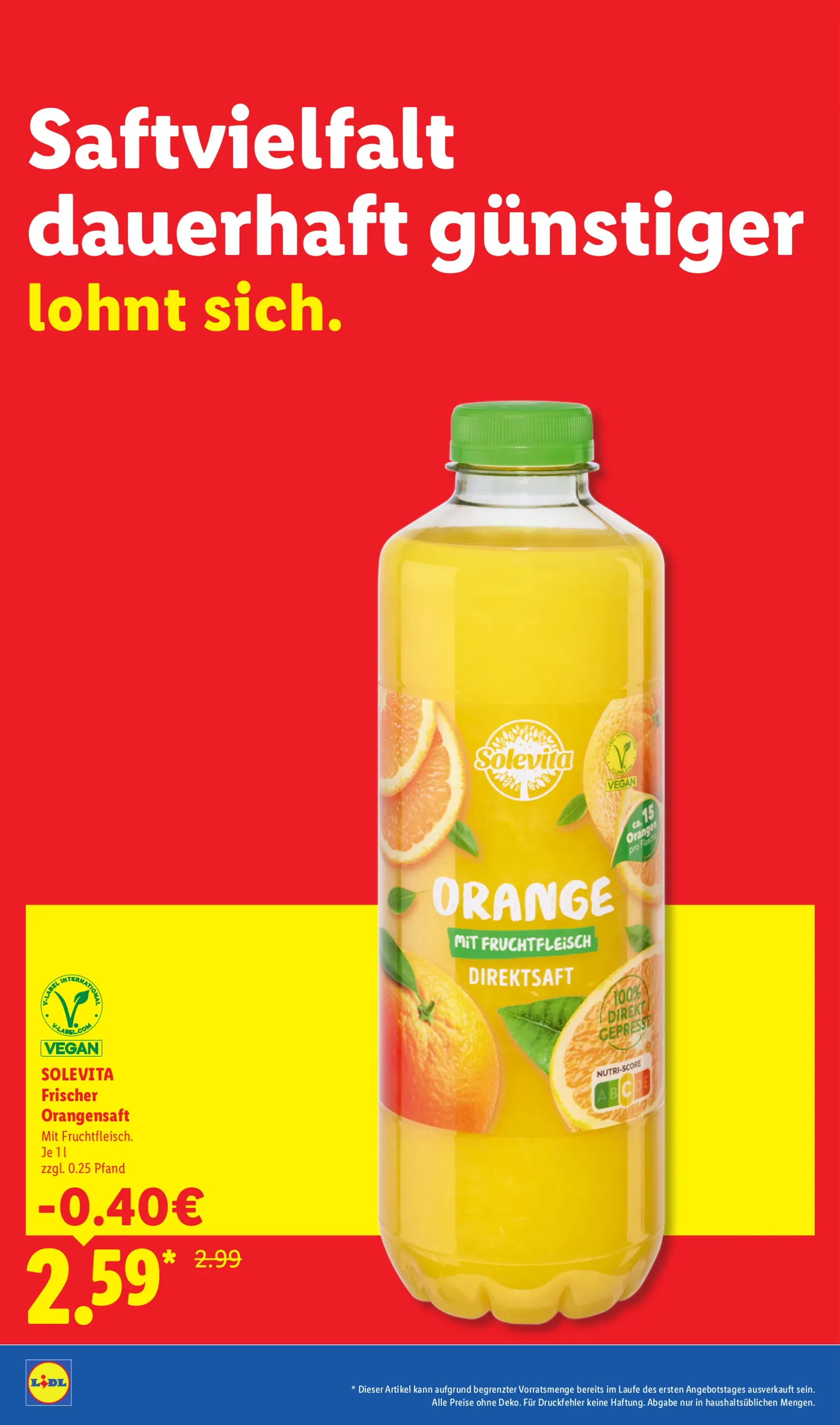 Lidl: Der Preisführer macht Deutschland dauerhaft günstiger! von 1. Juli bis 31. August 2026 - Prospekt seite 30