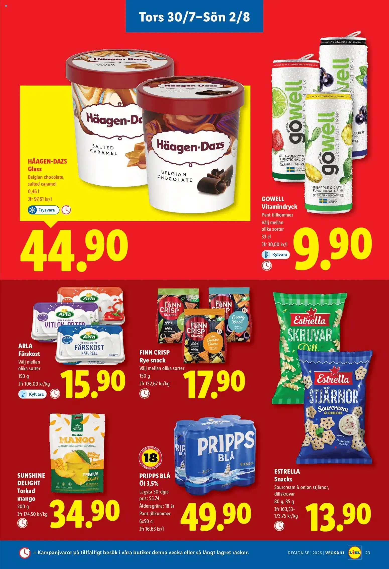 Lidl erbjudanden från 27/07/2026 - 02/08/2026 > Reklamblad nuvarande rabatter från 27 juli till 2 augusti 2026 - Reklamblad sidor 26