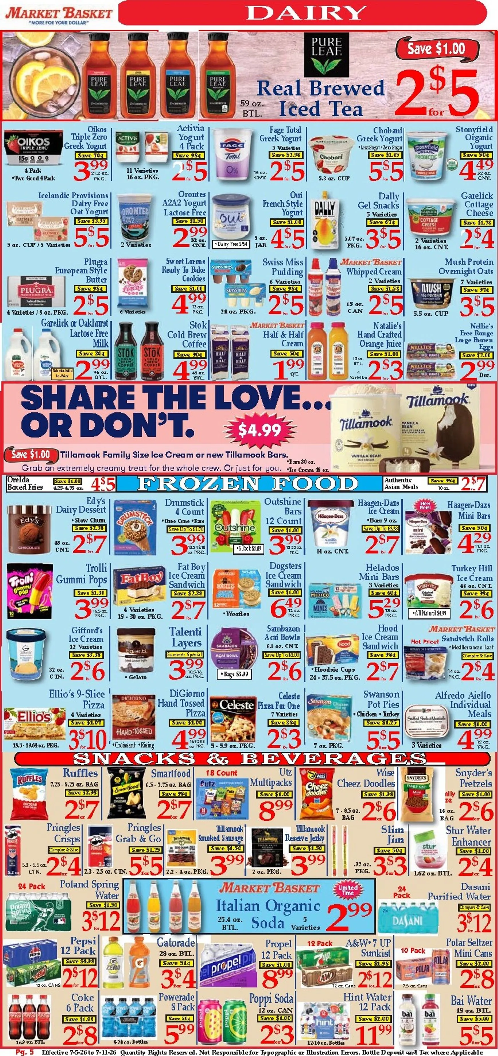 Weekly ad MARKET BASKET 'More for your Dollar' from July 5 to July 11 2026 - Page 5