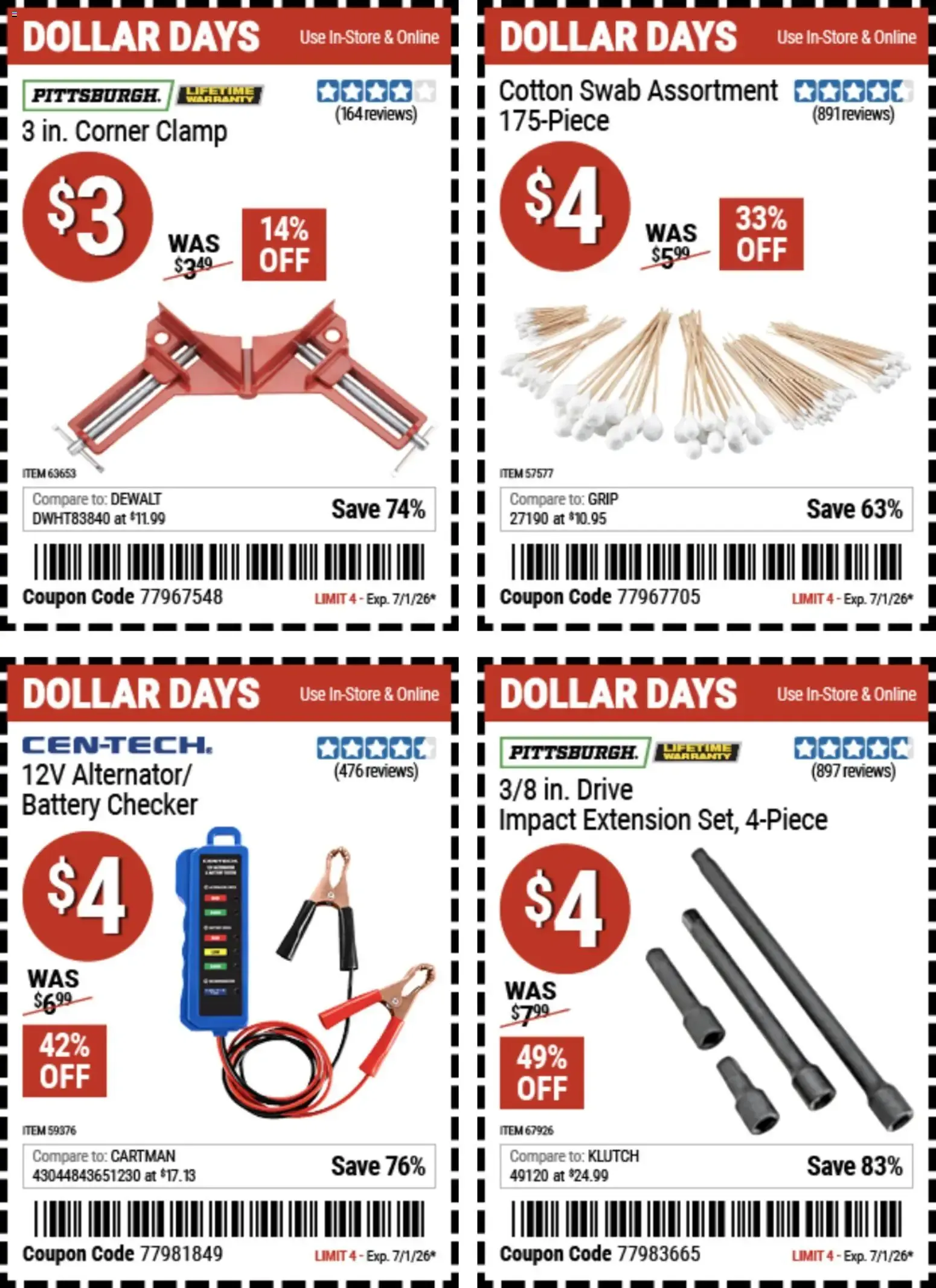 Harbor Freight Dollar Days (06/18 - 07/01 2026) - Flyer
