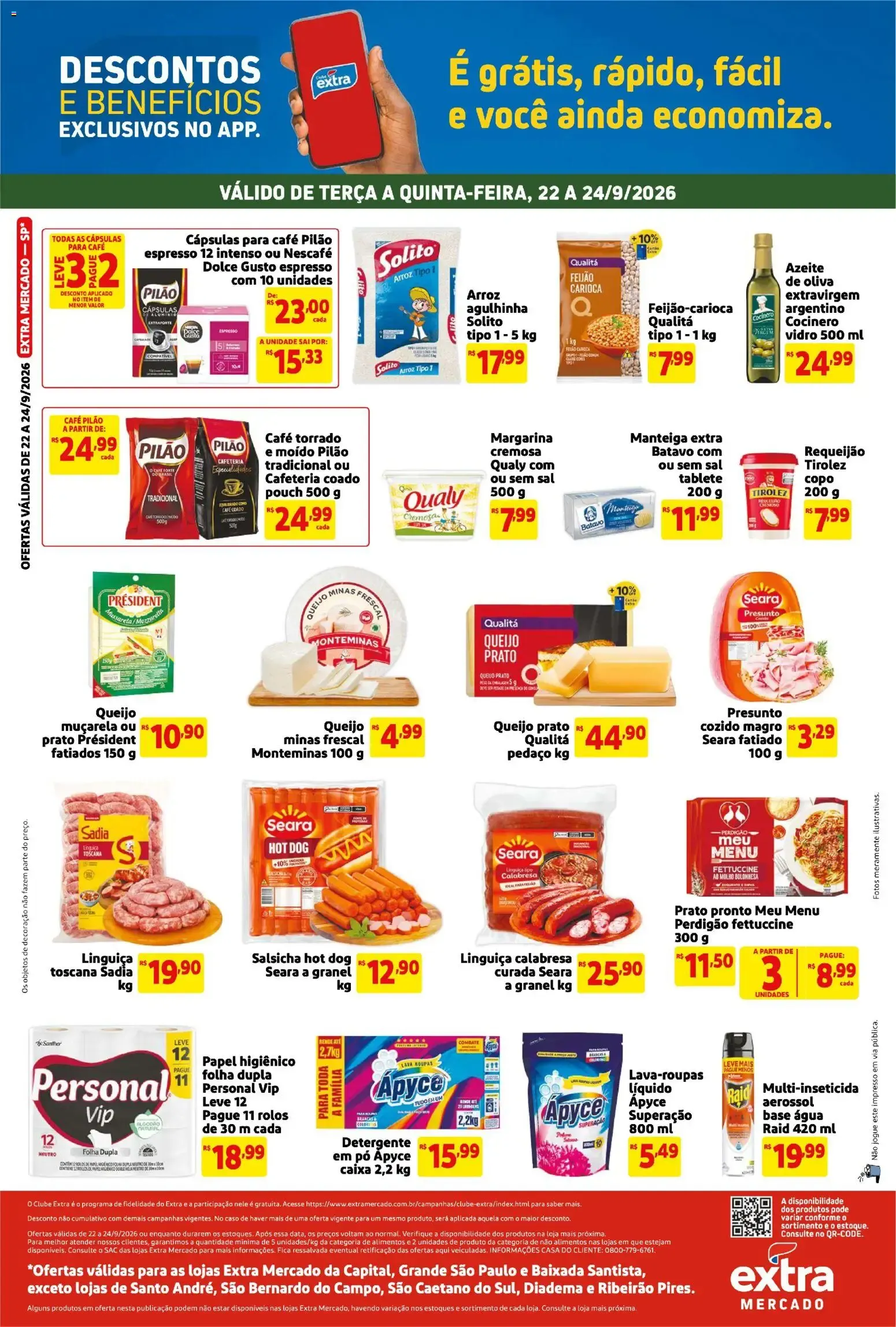 Encarte de Folheto Extra ofertas de Mercado Terça e Quinta de 22/09/2026 | Promoção 22 de setembro até 24 de setembro 2026 - Pagina 2
