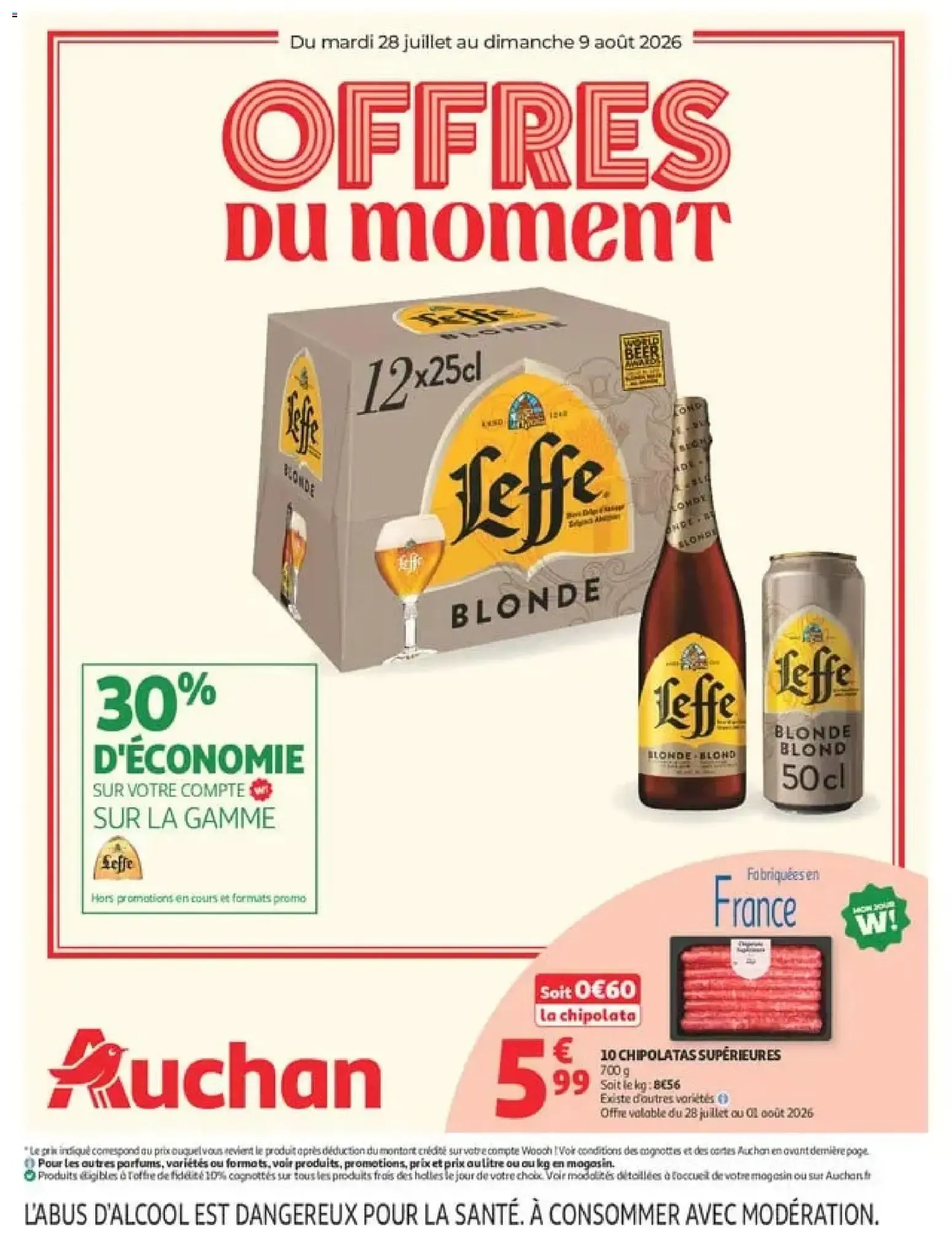 Auchan: Offres du moment du 28 juillet au 9 août 2026 - Catalogue page 1