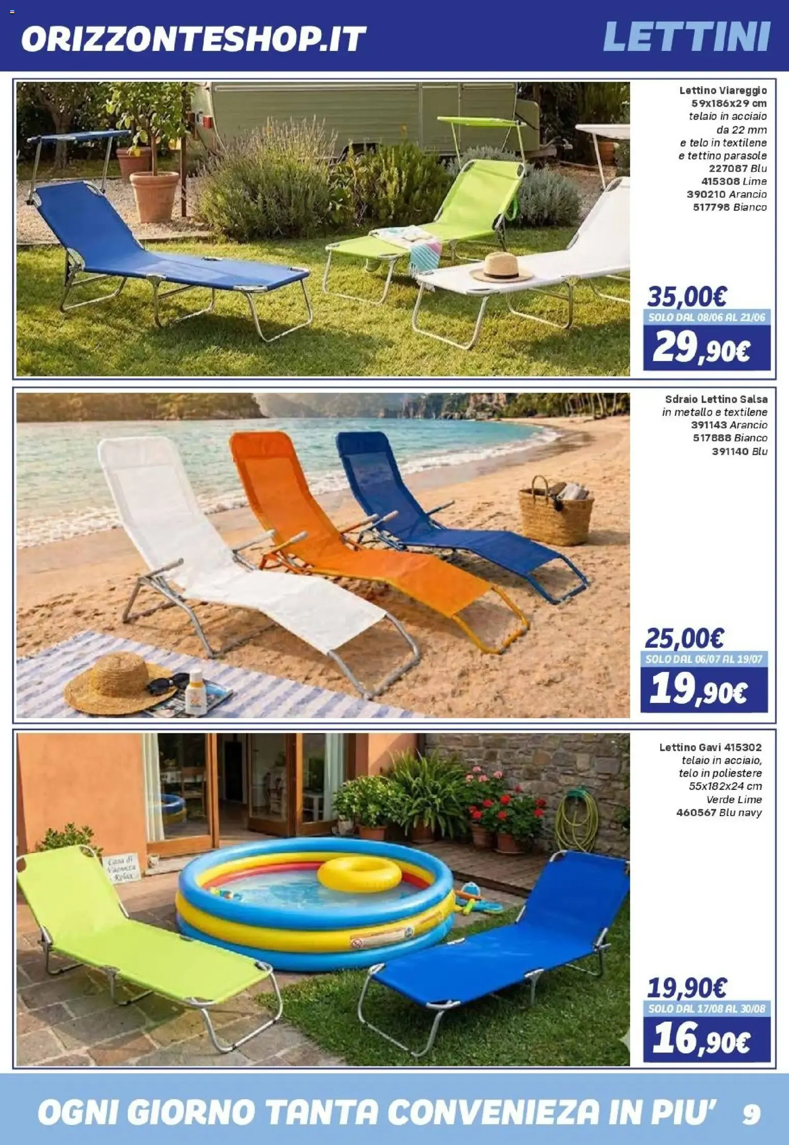 Orizzonte Sport e Mare Catalogo 2026 da 8 maggio a 27 settembre di 2026 - Pagina del volantino 9