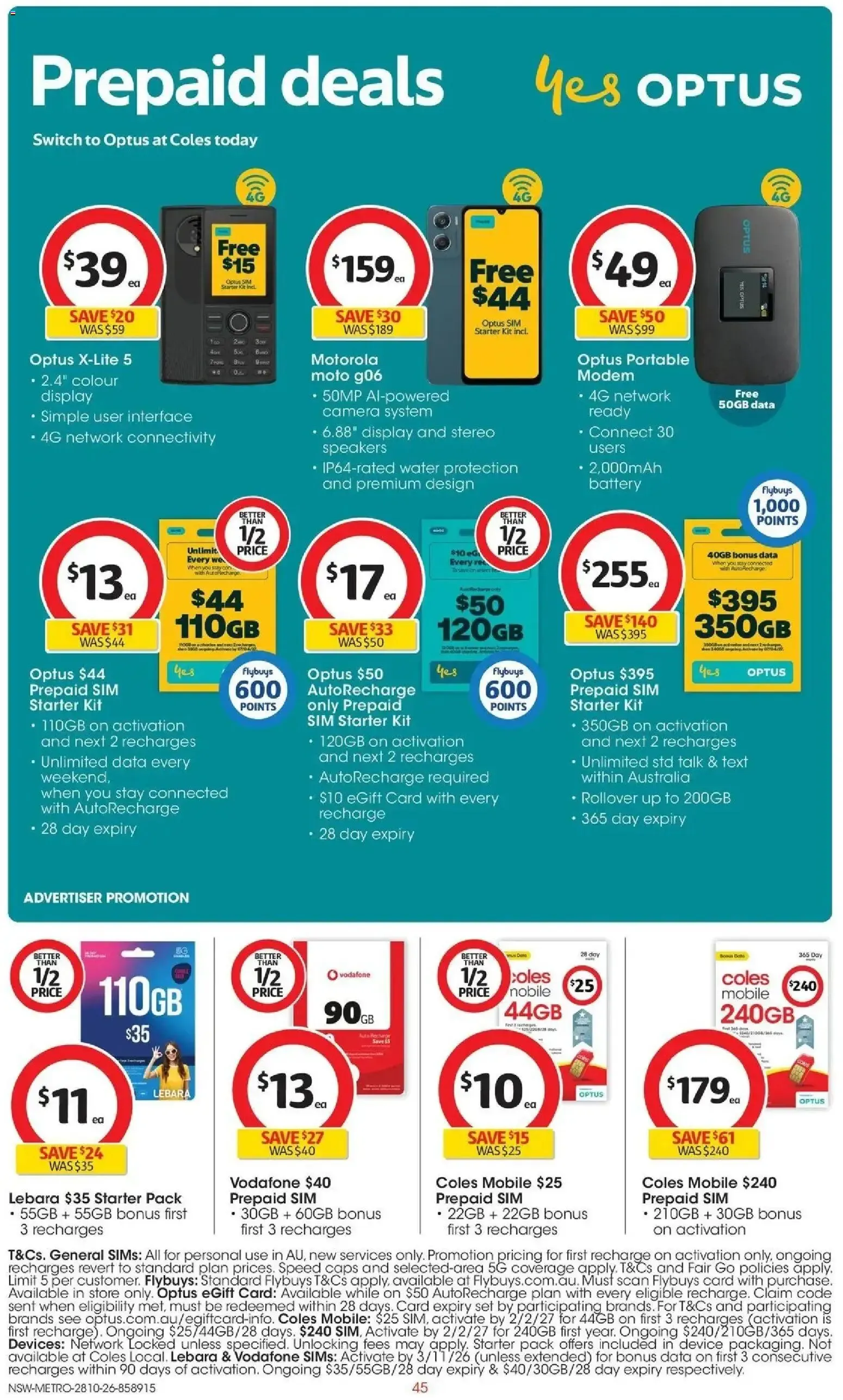 Coles Halloween 👻 catalogue from 28/10/2026 - Catalogue valid from 28 October to 3 November 2026 - page 45