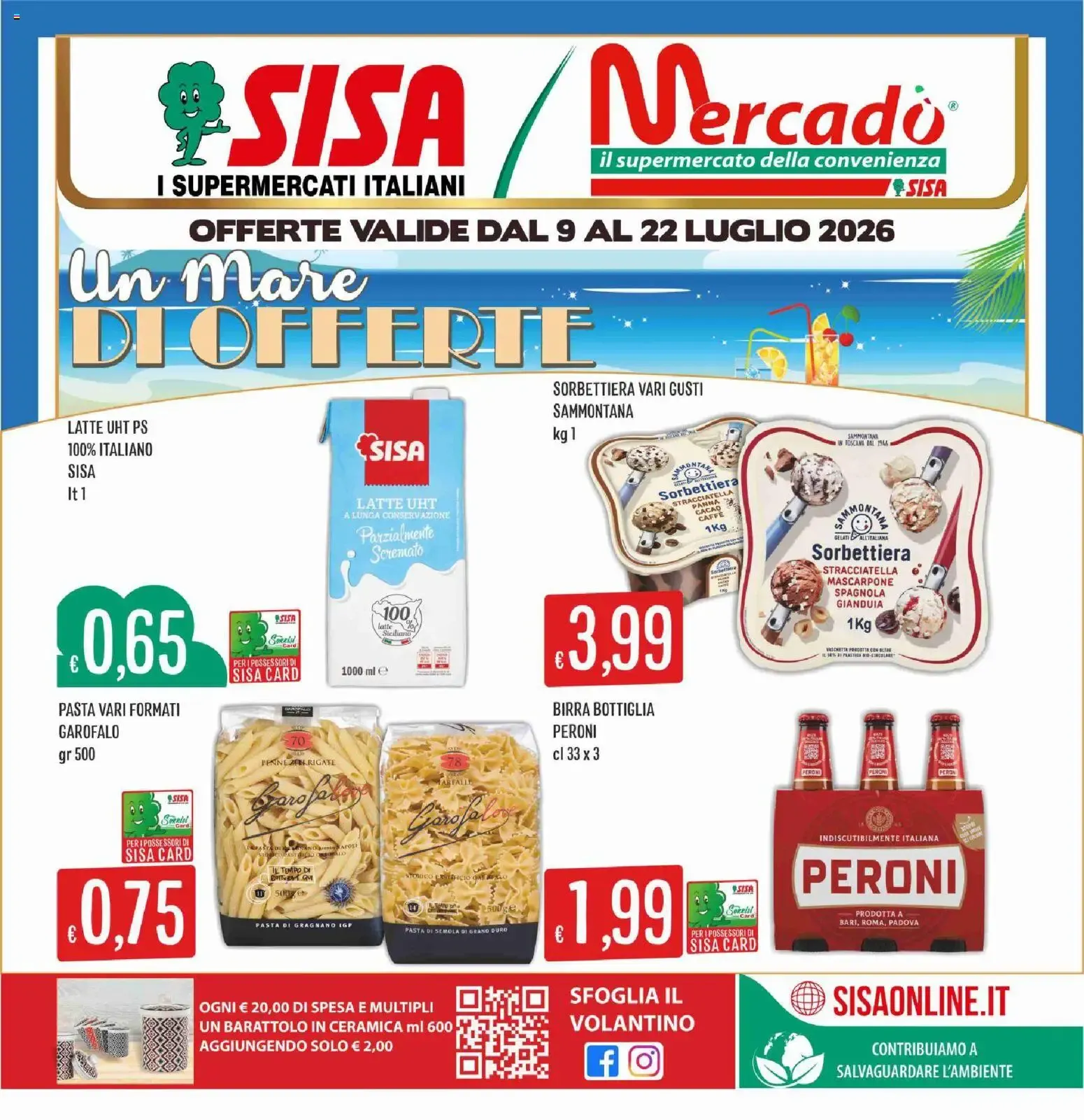 Nuovo SISA volantino Mercadò dal 09/07/2026 > offerte anteprima 🛍️ da 9 luglio a 22 luglio di 2026 - Pagina del volantino 1